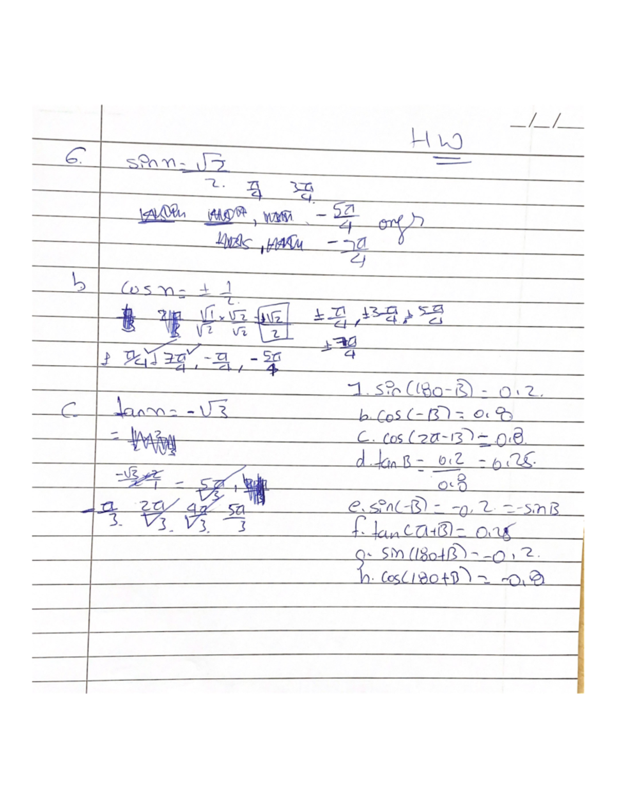 HW 6 - AT M 1415: Helpful Scanned Solutions and Notes - Studocu