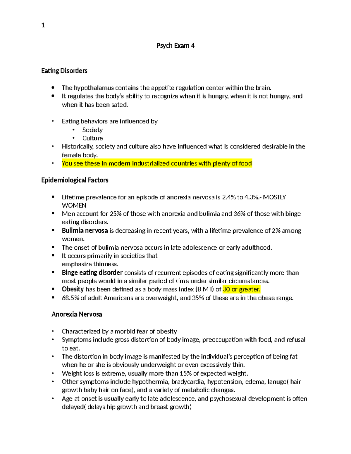 Psych 101: Comprehensive Review of Eating Disorders and Personality ...