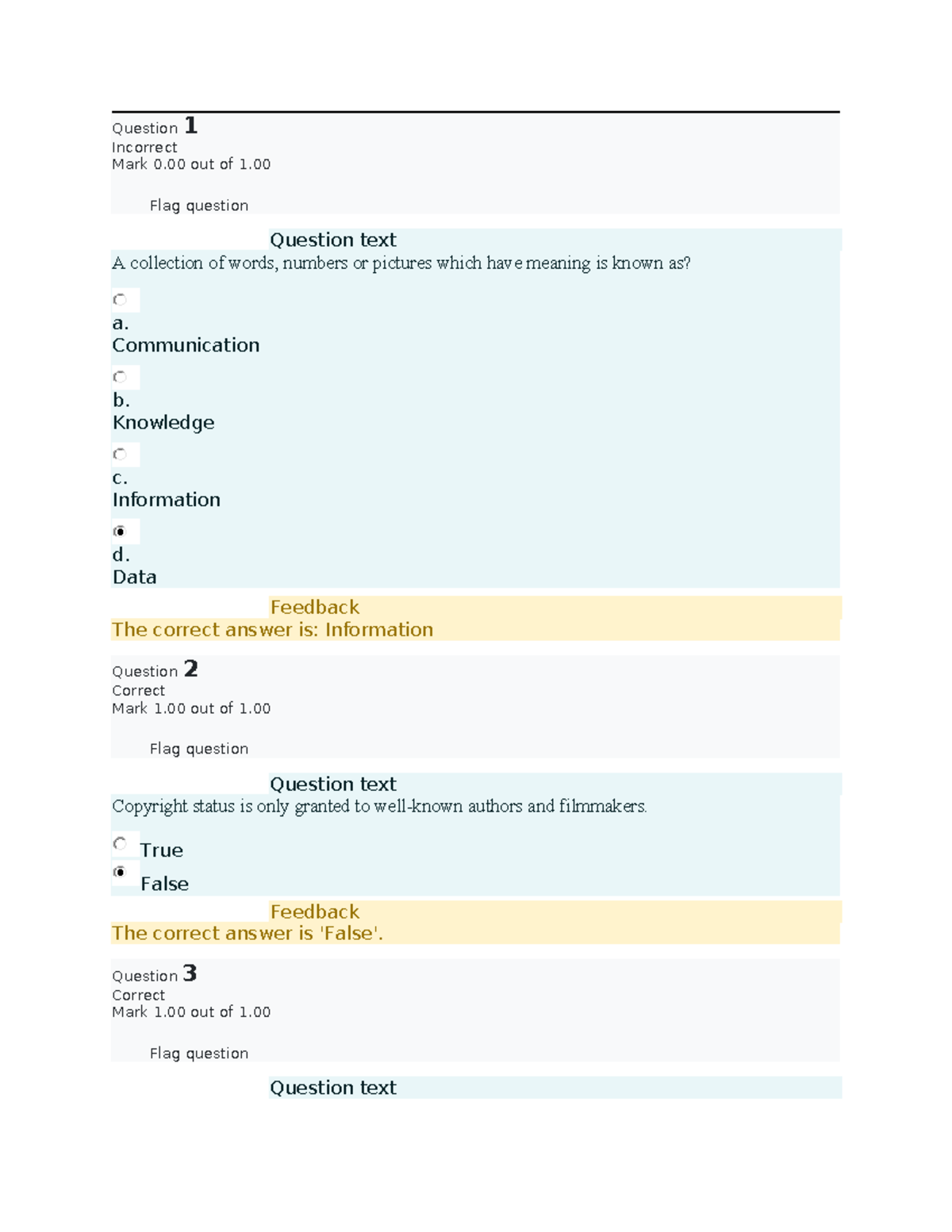 Topic 1 Review Questions and Answers for Course Code [Insert Code ...