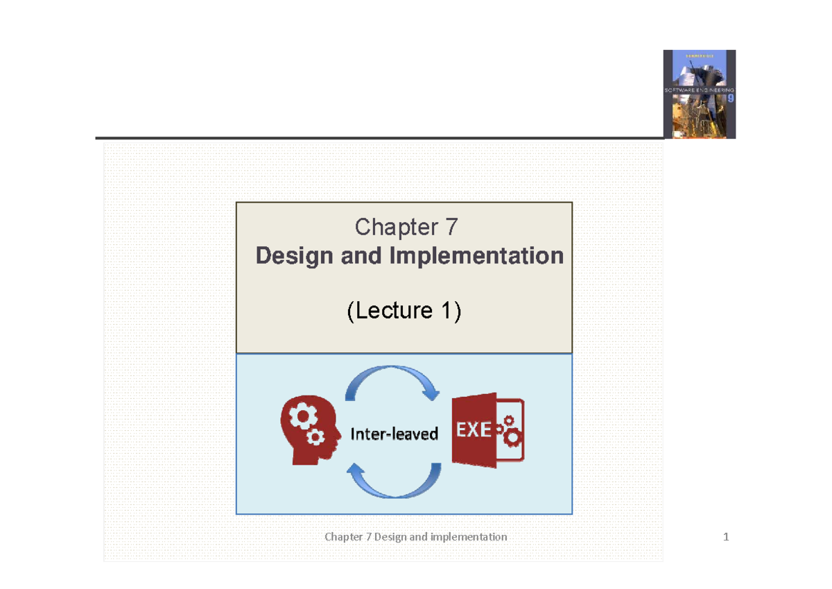 Chapter 7 - Design and Implementation (Lecture 1) Notes - Studocu