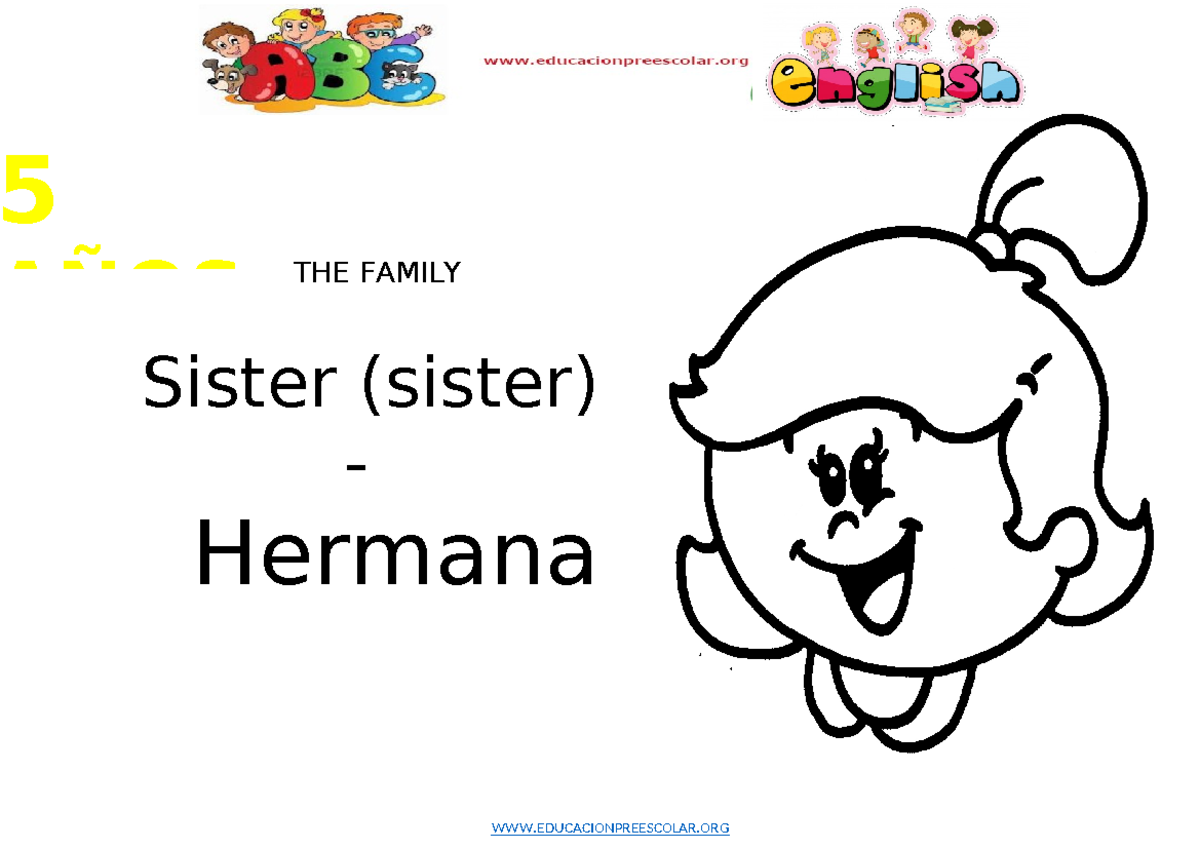 Descripción De Mi Hermana En Inglés