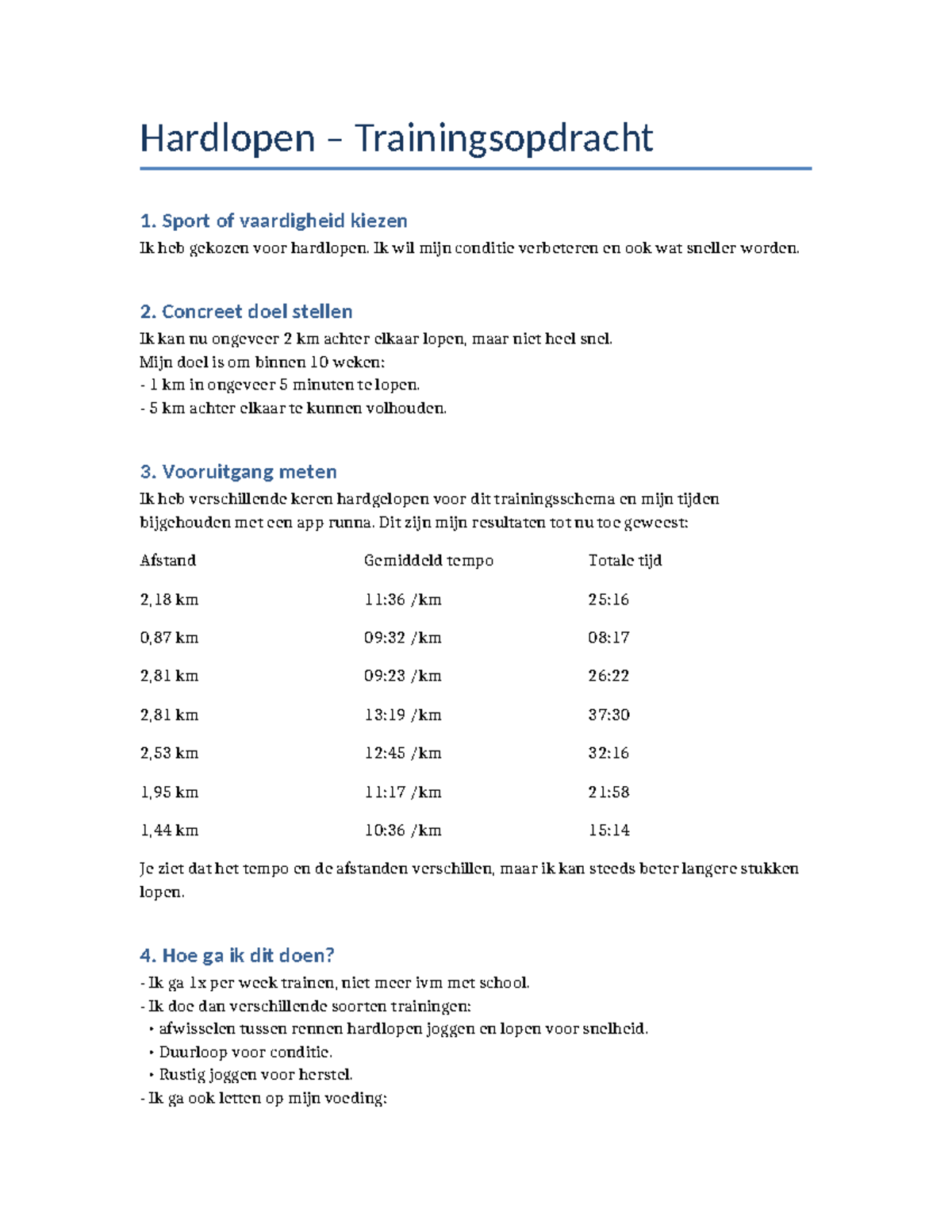 Hardlopen Trainingsschema: Verbeter je Conditie en Snelheid - Studeersnel