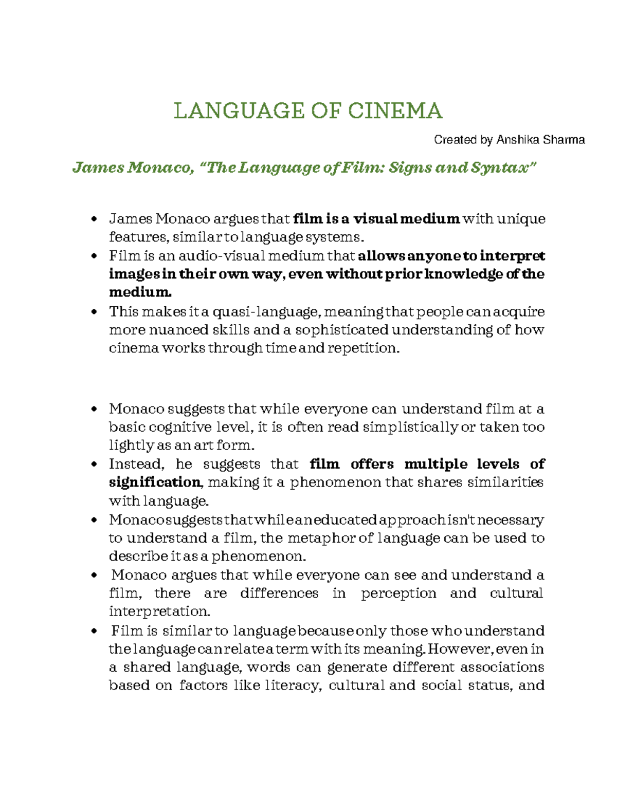 Understanding Cinema: Language, Semiotics, and Montage in Film Analysis ...