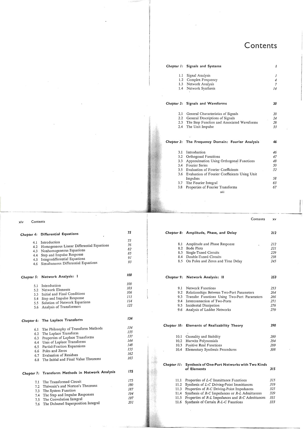 Lecture Notes: Network Analysis ( EE 101 ) - Signals, Systems ...