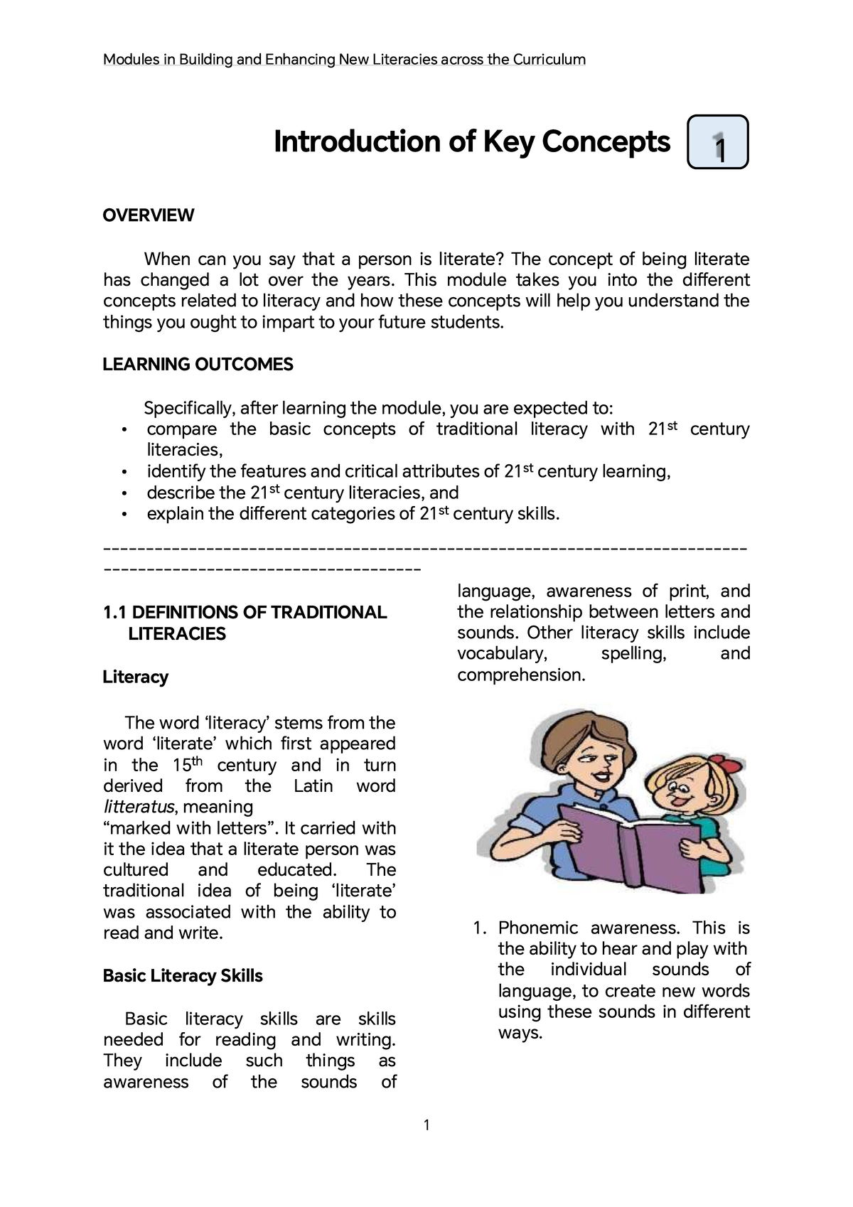 Module on New Literacies in Education - Studocu