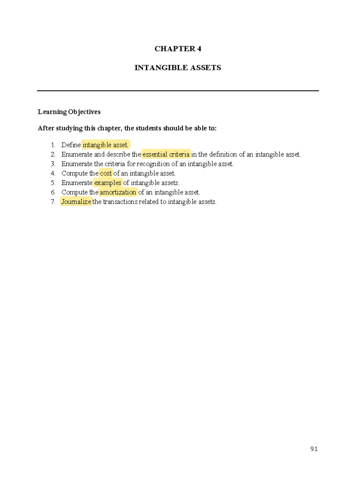 Intangible Assets Exam Notes - BSA Intermediate Accounting - Studocu