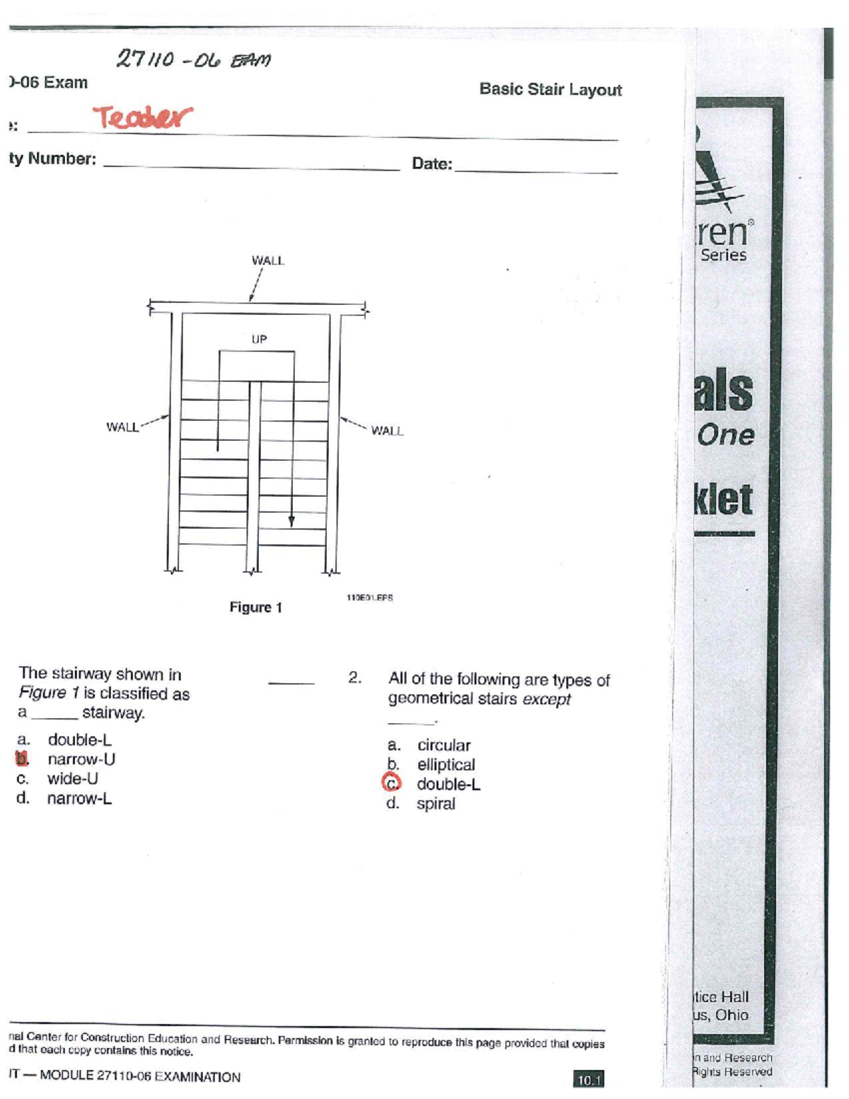 27110 06 EAM Basic Stair Layout Module Exam Analysis and Findings - Studocu