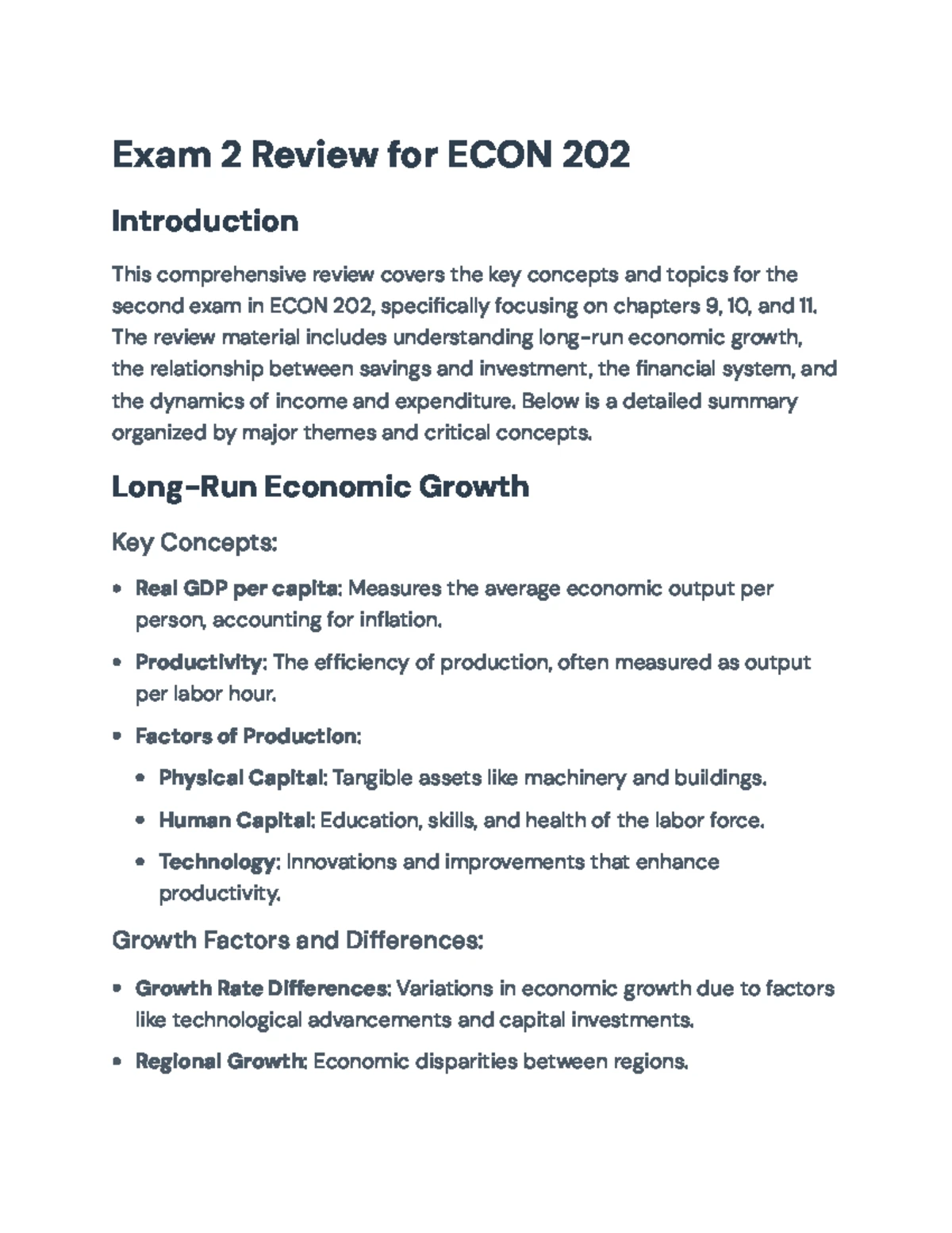 ECON 202 Exam 3 Review: Key Concepts for Chapters 12-14 Insights - Studocu