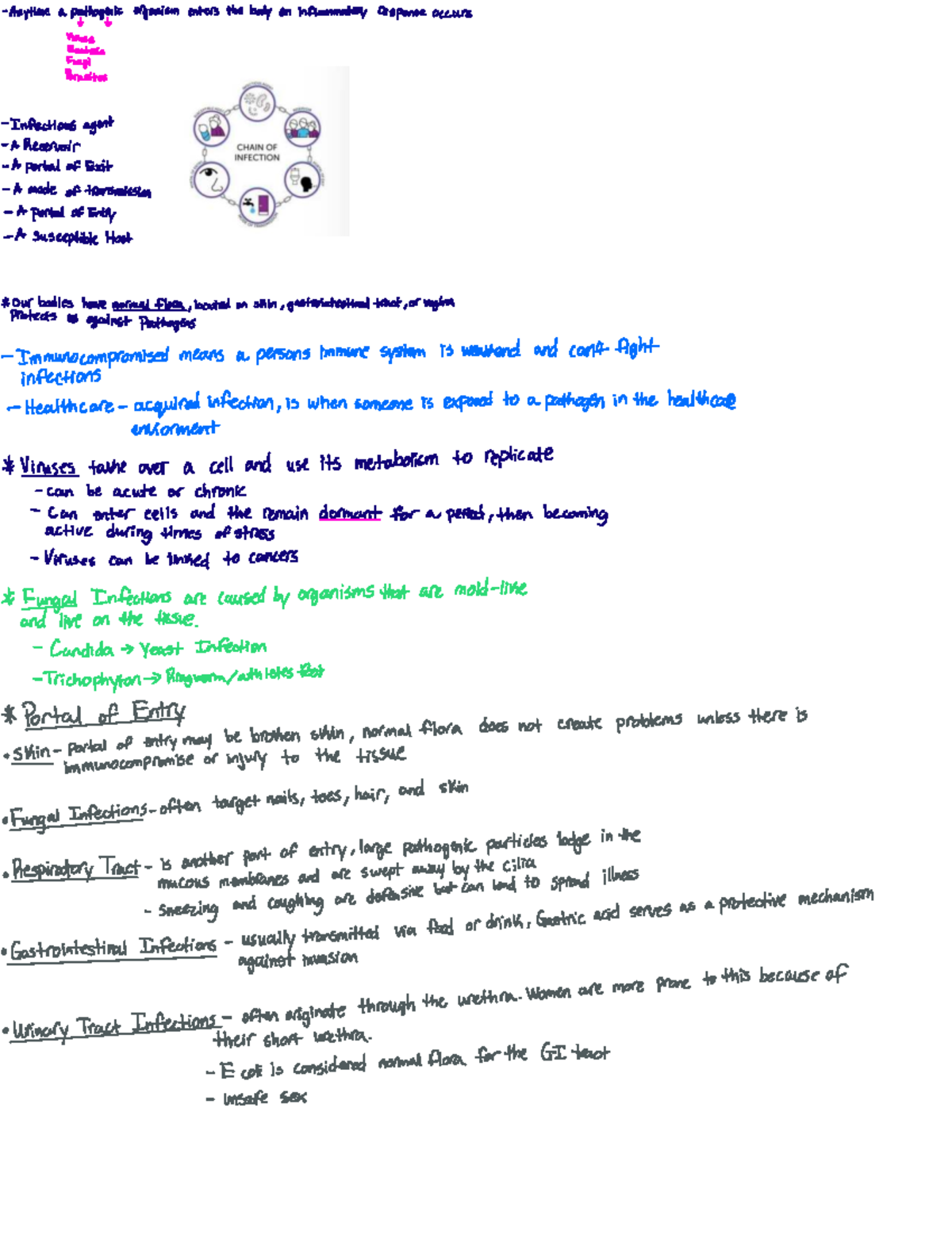 Infectious Diseases - Exam Review Notes (ID 101) - Studocu