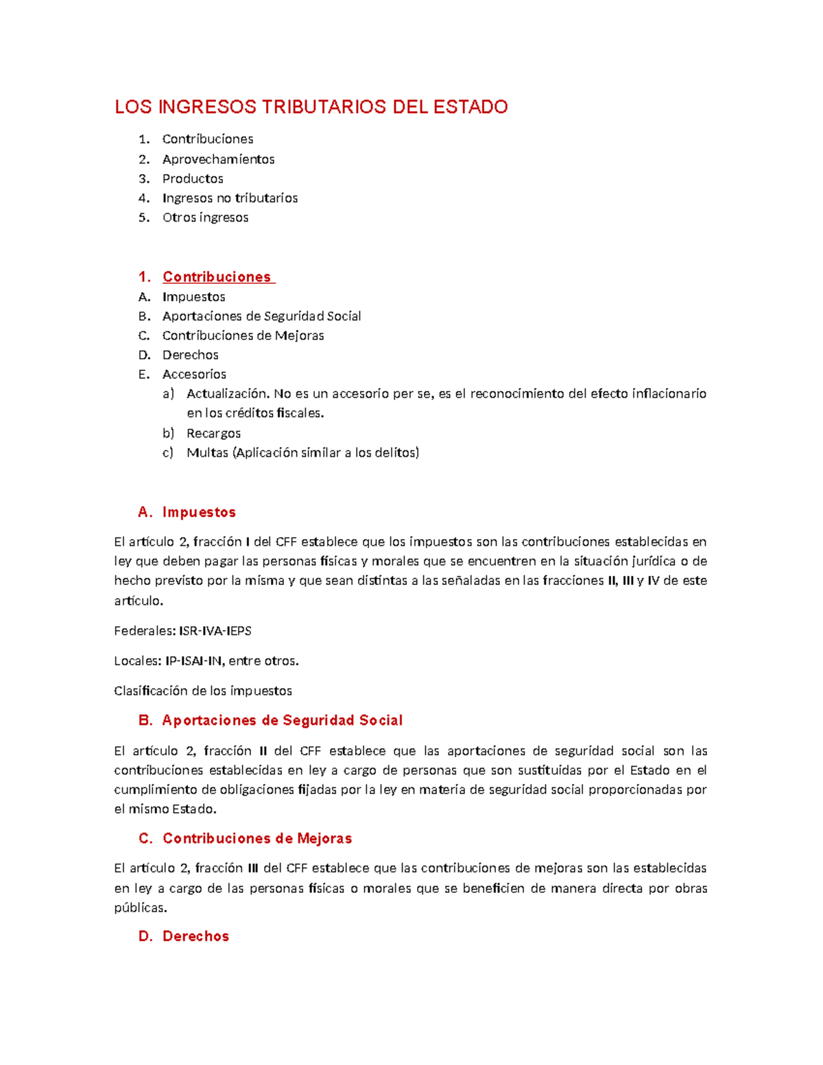 Estudio sobre Ingresos Tributarios y Relaciones Jurídicas - Módulo 2 ...