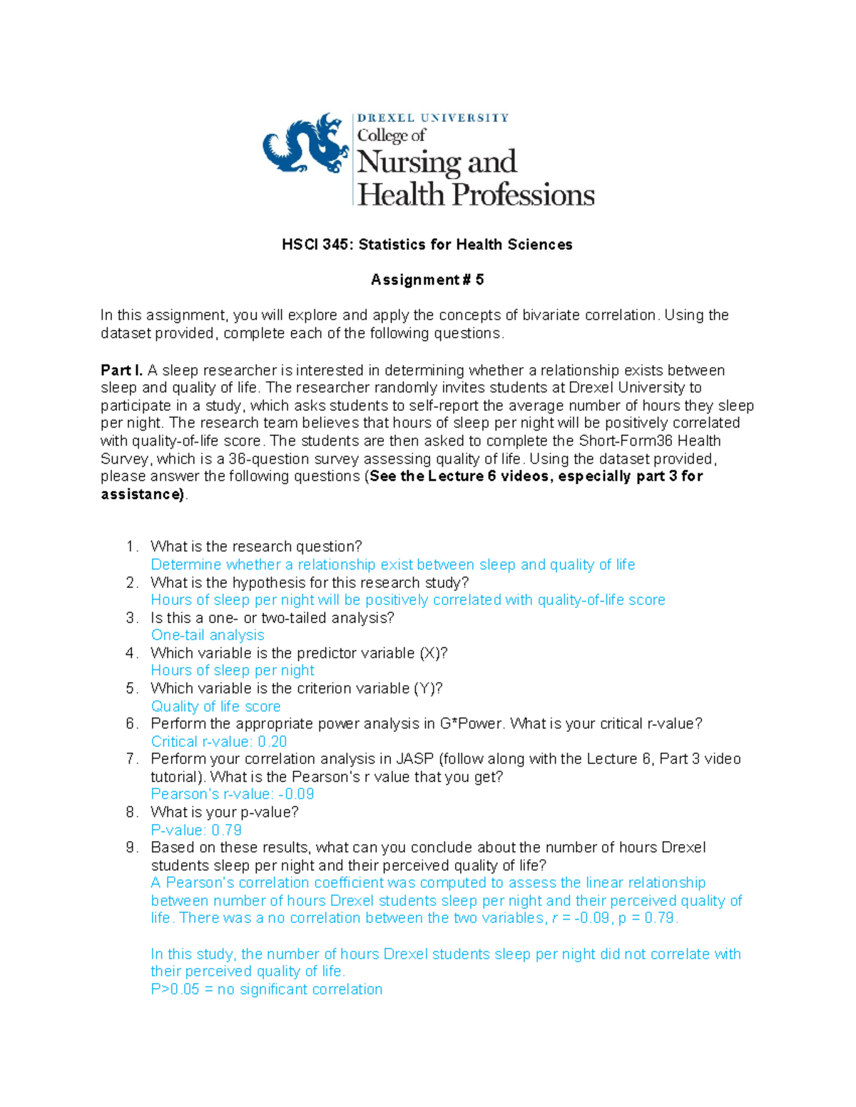 Ada Wang - HSCI 345 - Assignment 5 - HSCI 345: Statistics for Health ...