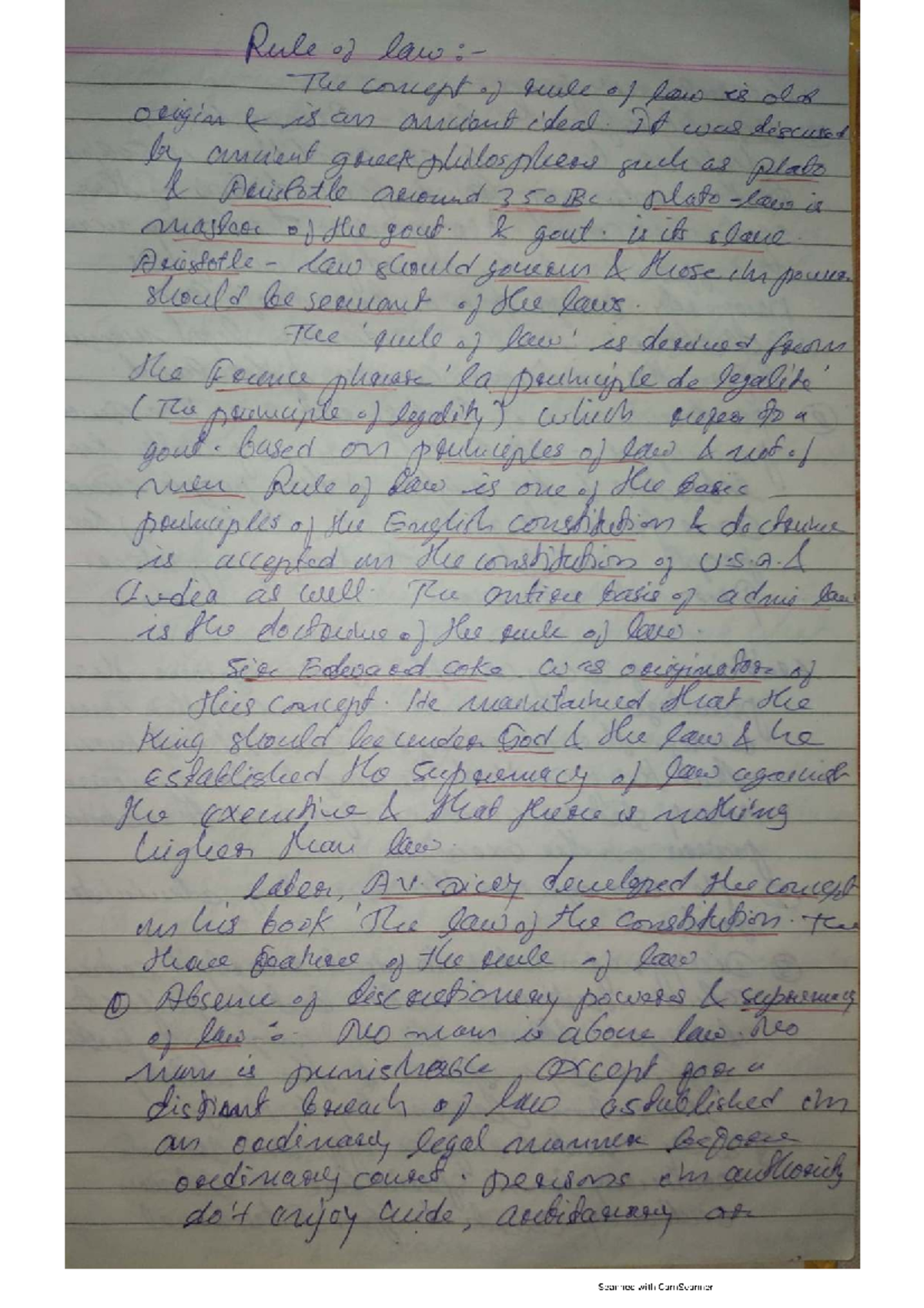Rule of Law - Juris Notes on Legal Principles and Theories - Studocu