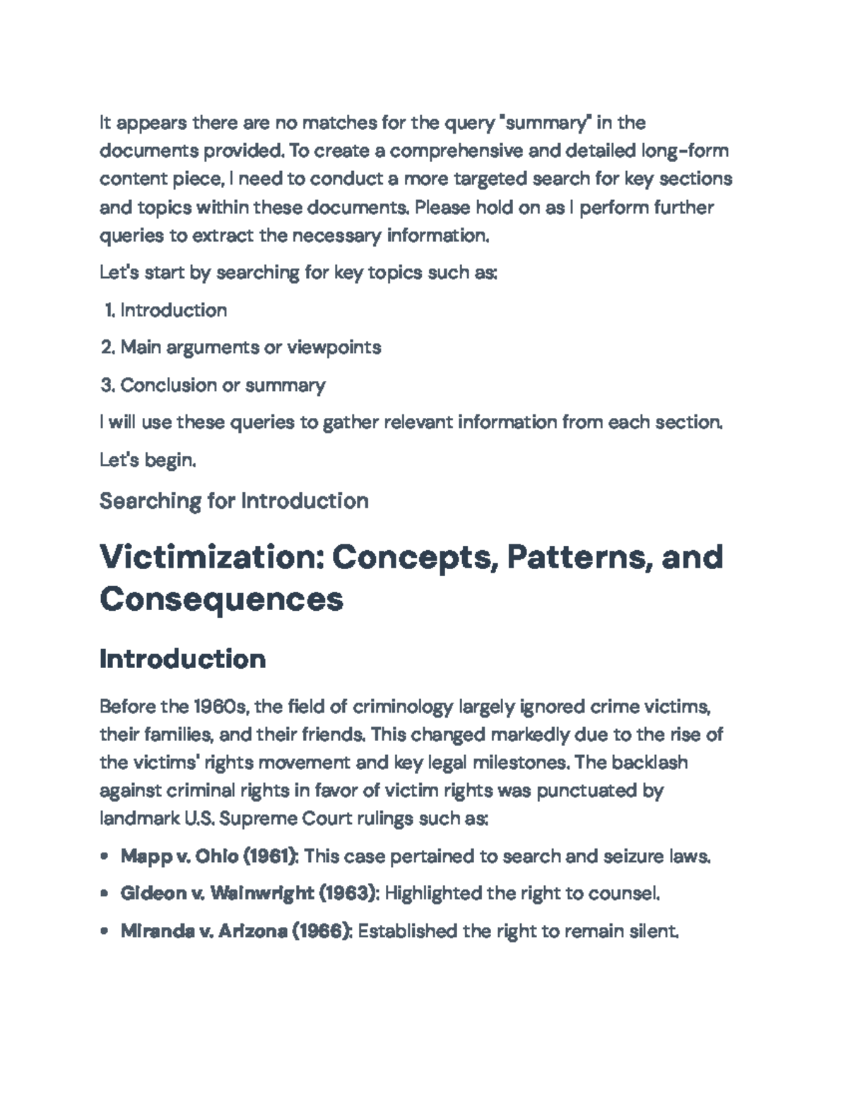 Understanding Victimization: Patterns, Theories, and Consequences - It ...