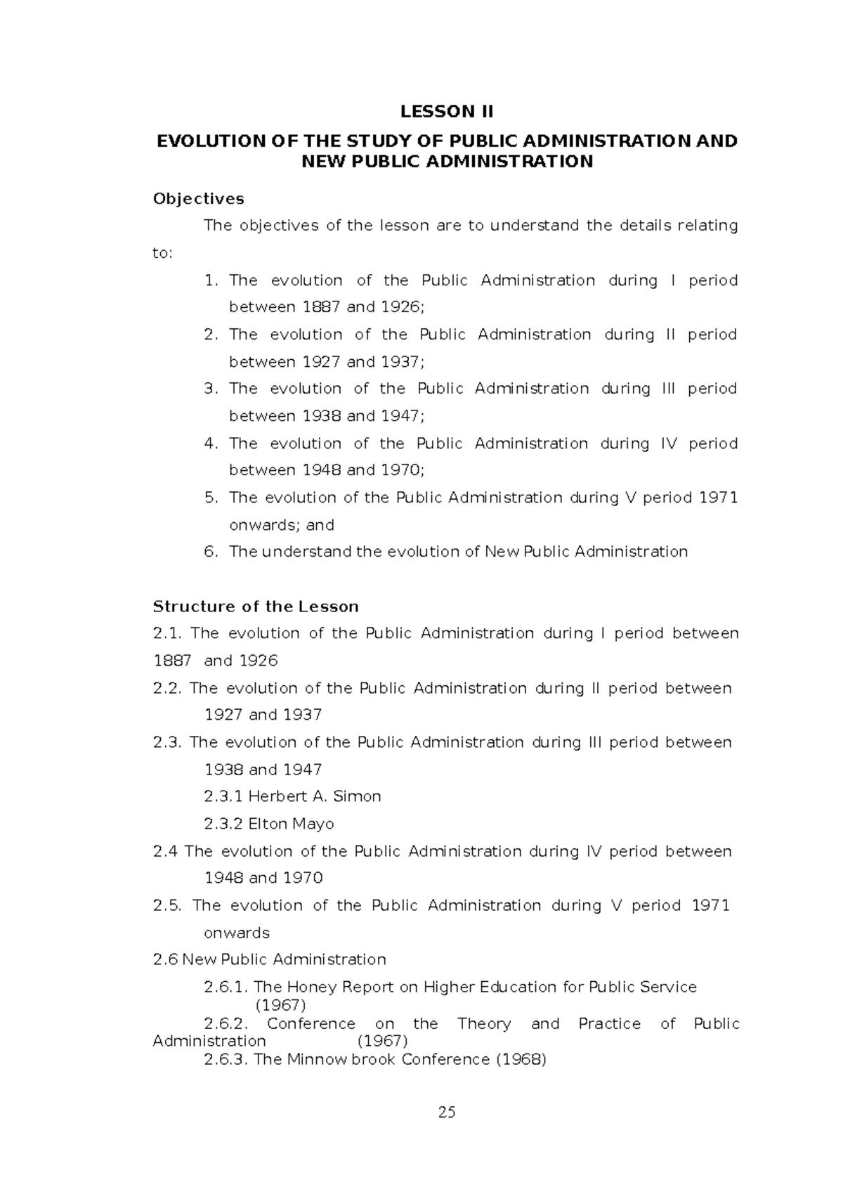 CHAPTER II: EVOLUTION OF PUBLIC ADMINISTRATION STUDY (POL.SC) - Studocu