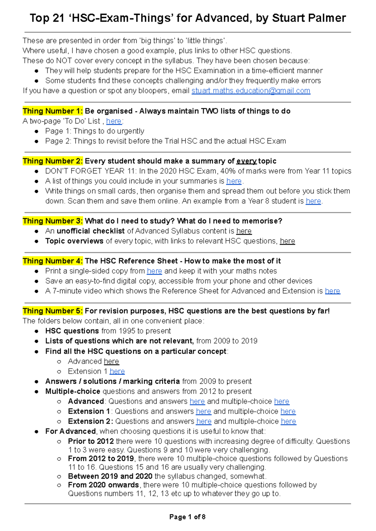 Maths HSC Exam Tips: 21 Essential Strategies for Success - Studocu