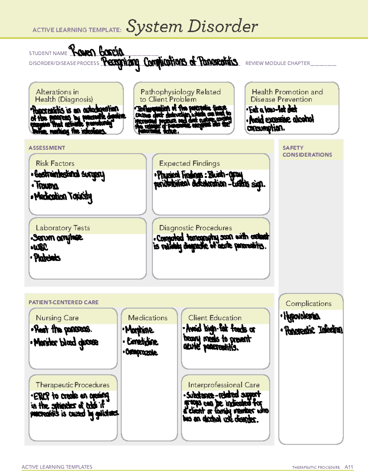 Med Surg Focus Review 24 - ACTIVE LEARNING TEMPLATES THERAPEUTIC ...