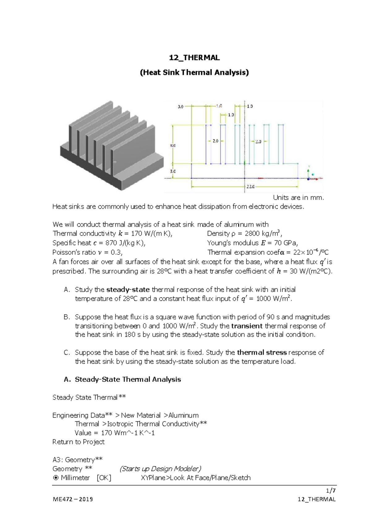 12_THERMAL - Heat Sink Thermal Analysis and Step Responses - Studocu