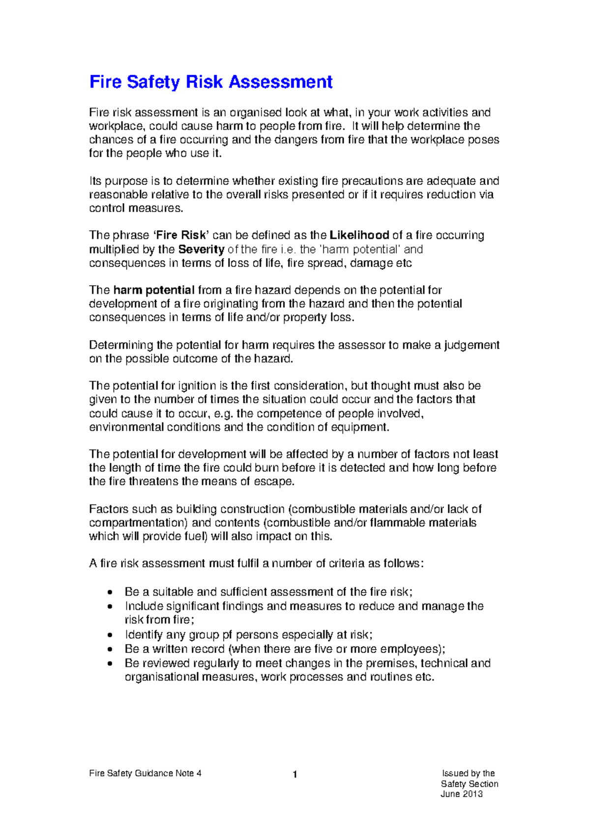 Fire Safety Risk Assessment: Key Steps and Guidelines for Compliance ...