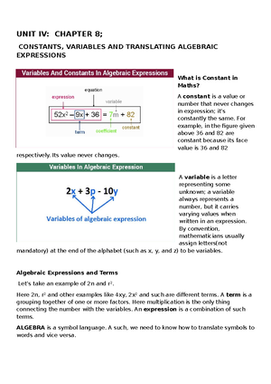 MATH 8 Q4 W6 - MATH 8 Q4 W6 - Prepared by: John Reck L. Niepes ...