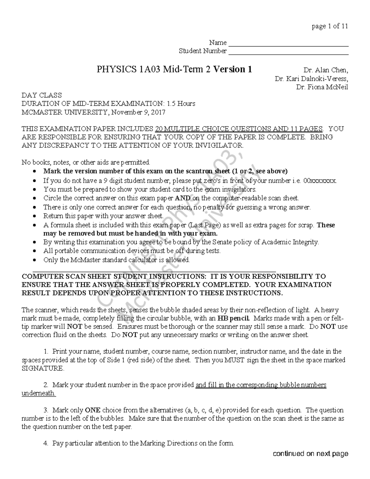 MT2 1A03 Final - Version 1 with answers Watermark - Name