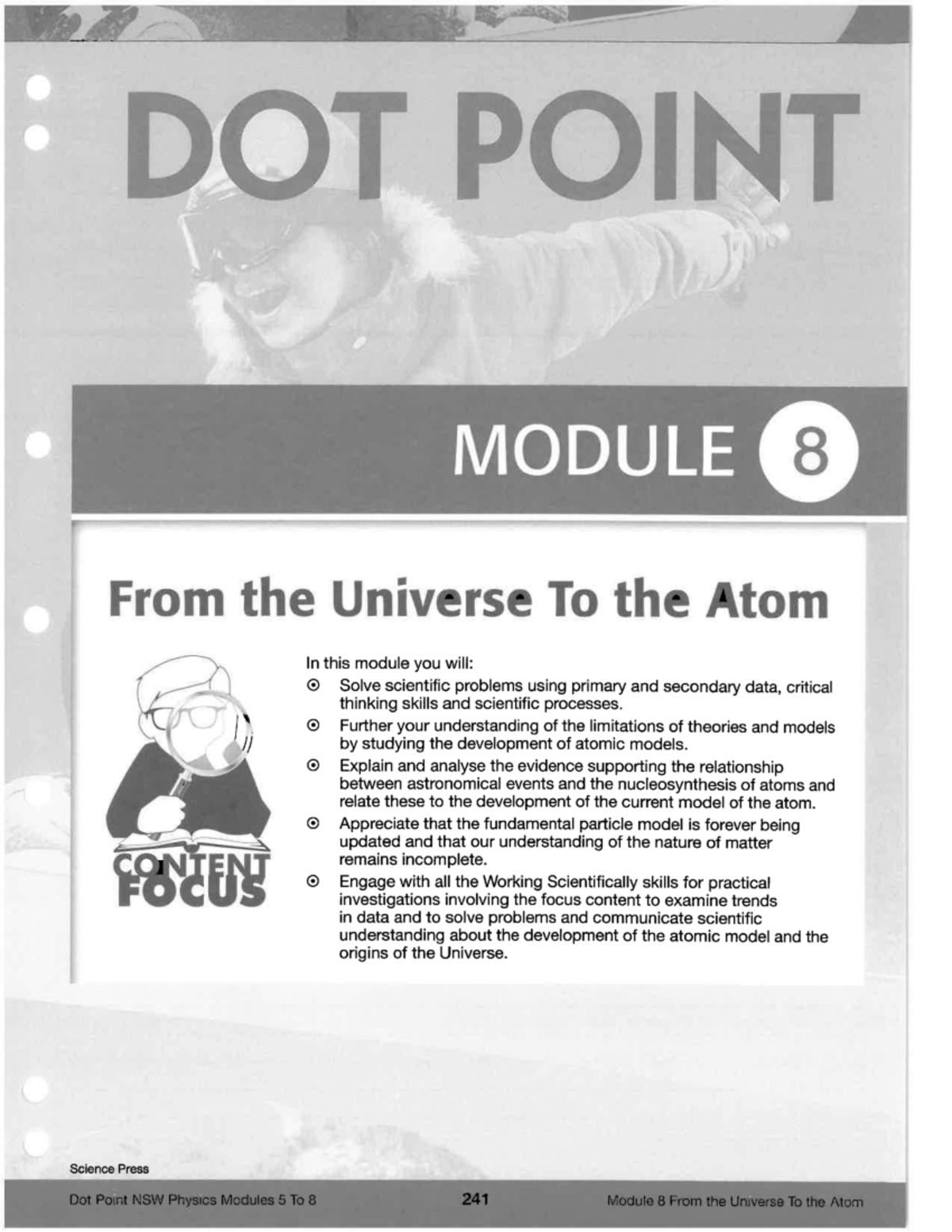 Physics Dot Point Module 8: From the Universe to the Atom Notes - Studocu
