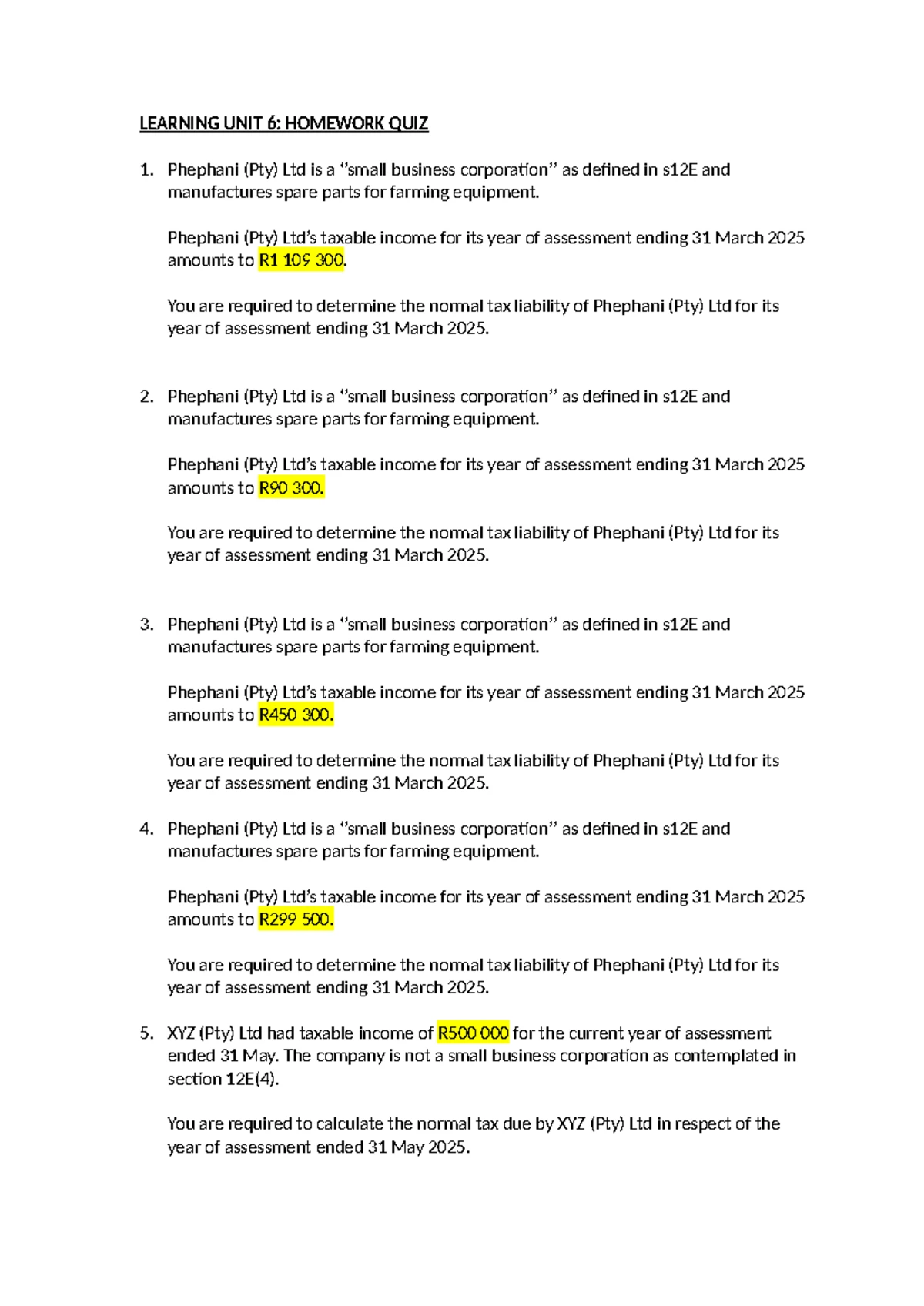 FNAC115 Unit 6: Bank Reconciliation Statement Lesson Notes - Studocu