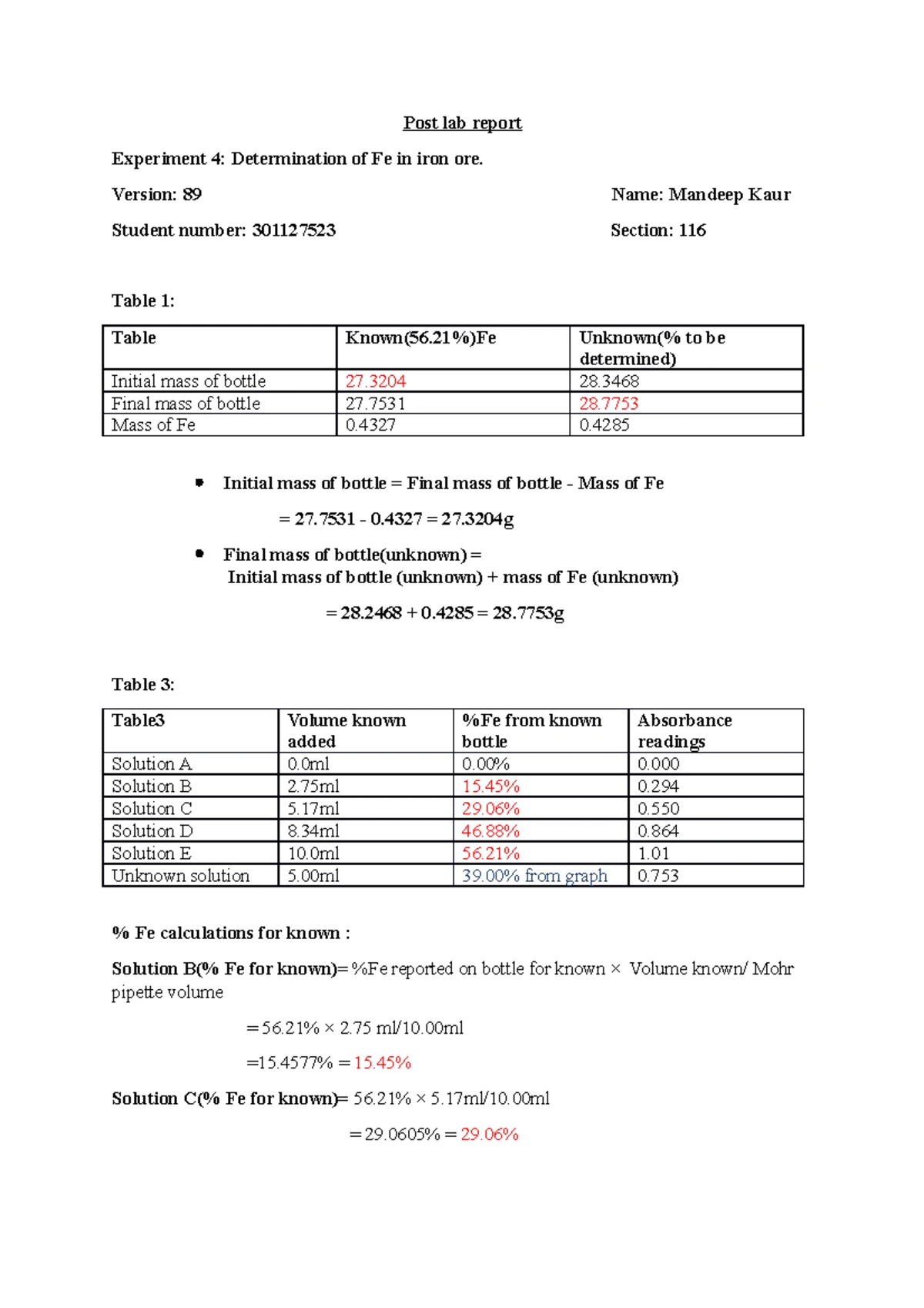 Post lab # experiment 3 - Post lab - (Habiburhaman shekh ) Section 705 ...