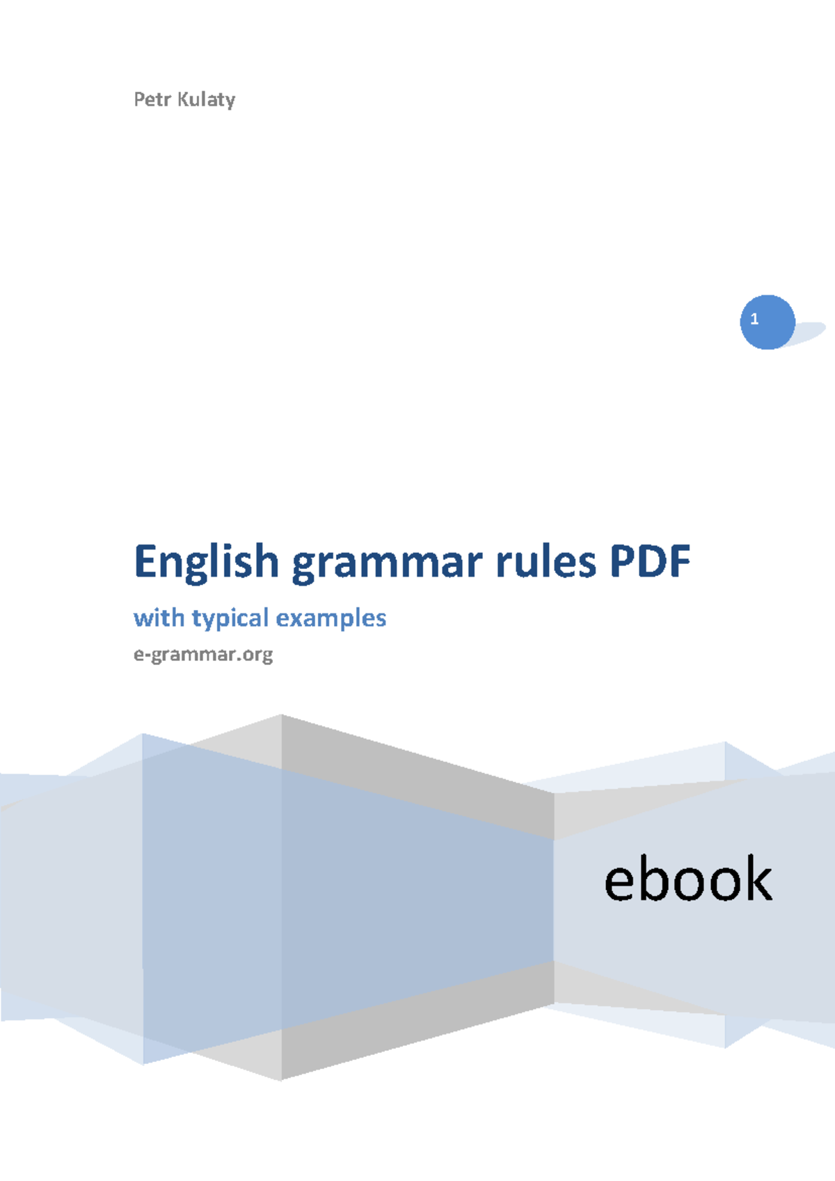 E-grammarrulese Book - 1 Petr Kulaty ebook English grammar rules PDF ...