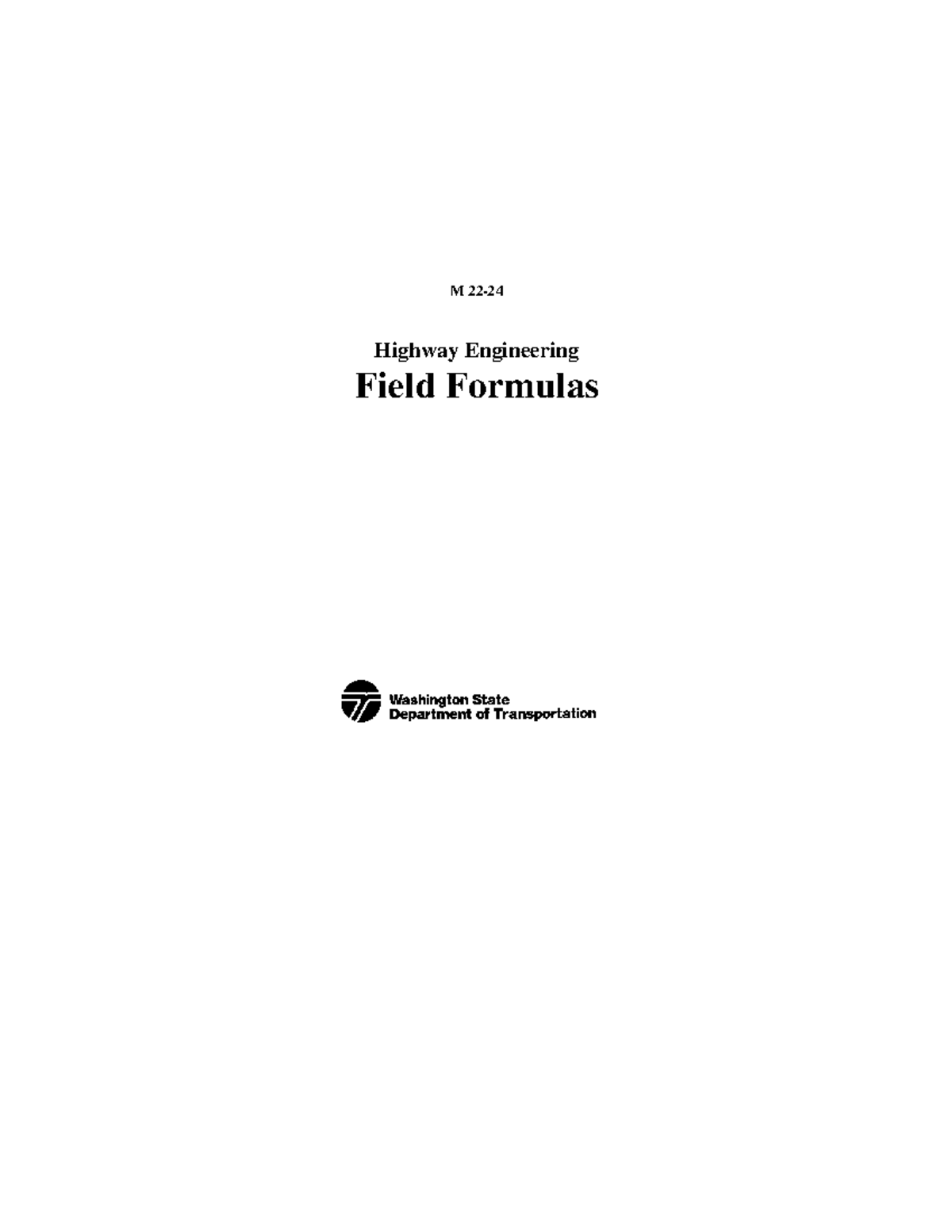 Field Formulas - surveying technology - M 22- Highway Engineering Field ...