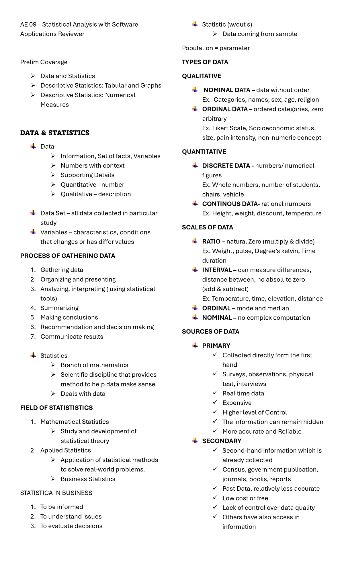 AE 09 - none - AE 09 – Statistical Analysis with Software Applications ...