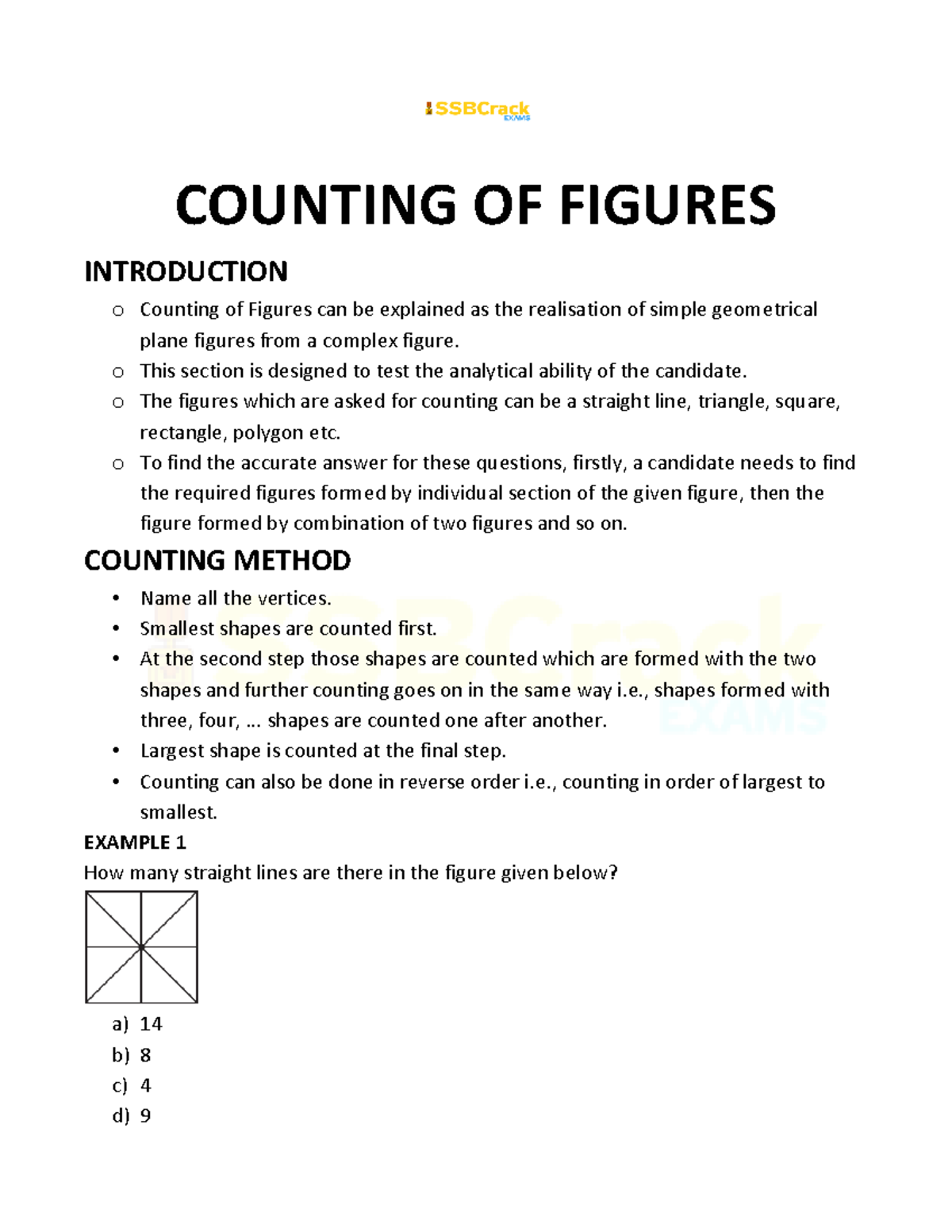 CF 1 - PRACTICE MATERIAL PDF - COUNTING OF FIGURES INTRODUCTION o ...