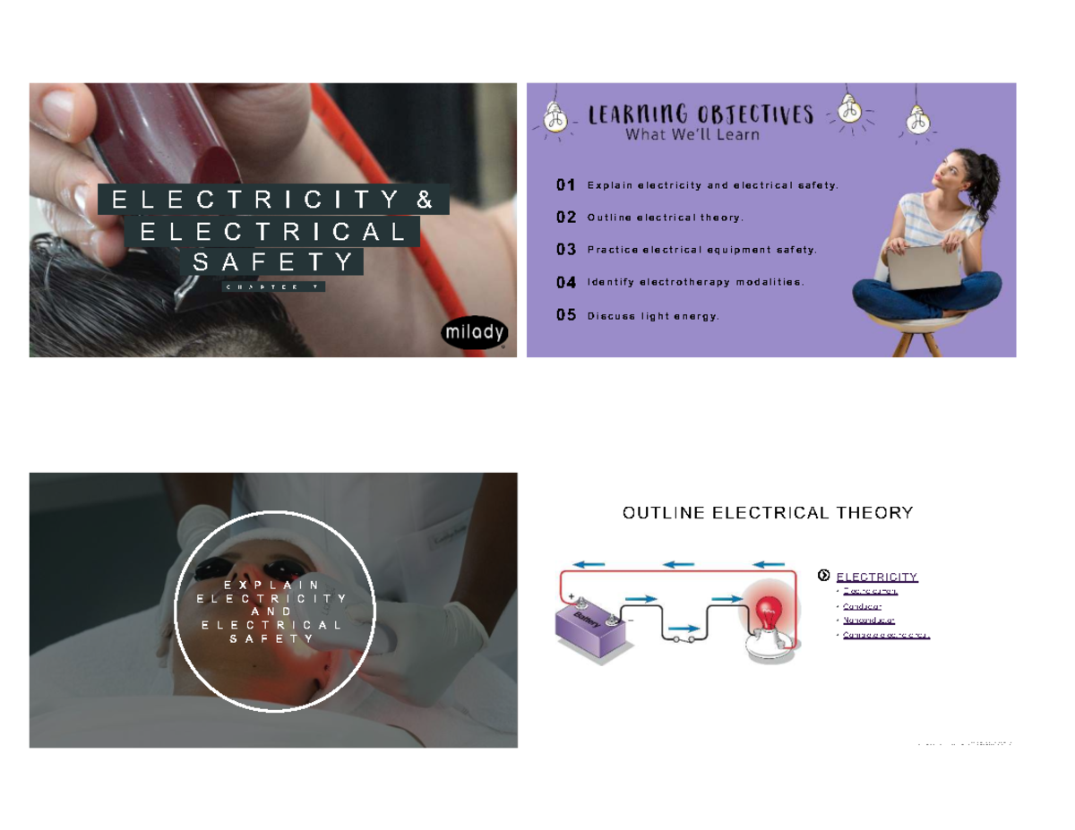 Electrical Safety Guidelines & Modalities: Chapter 7 (Course Code ...