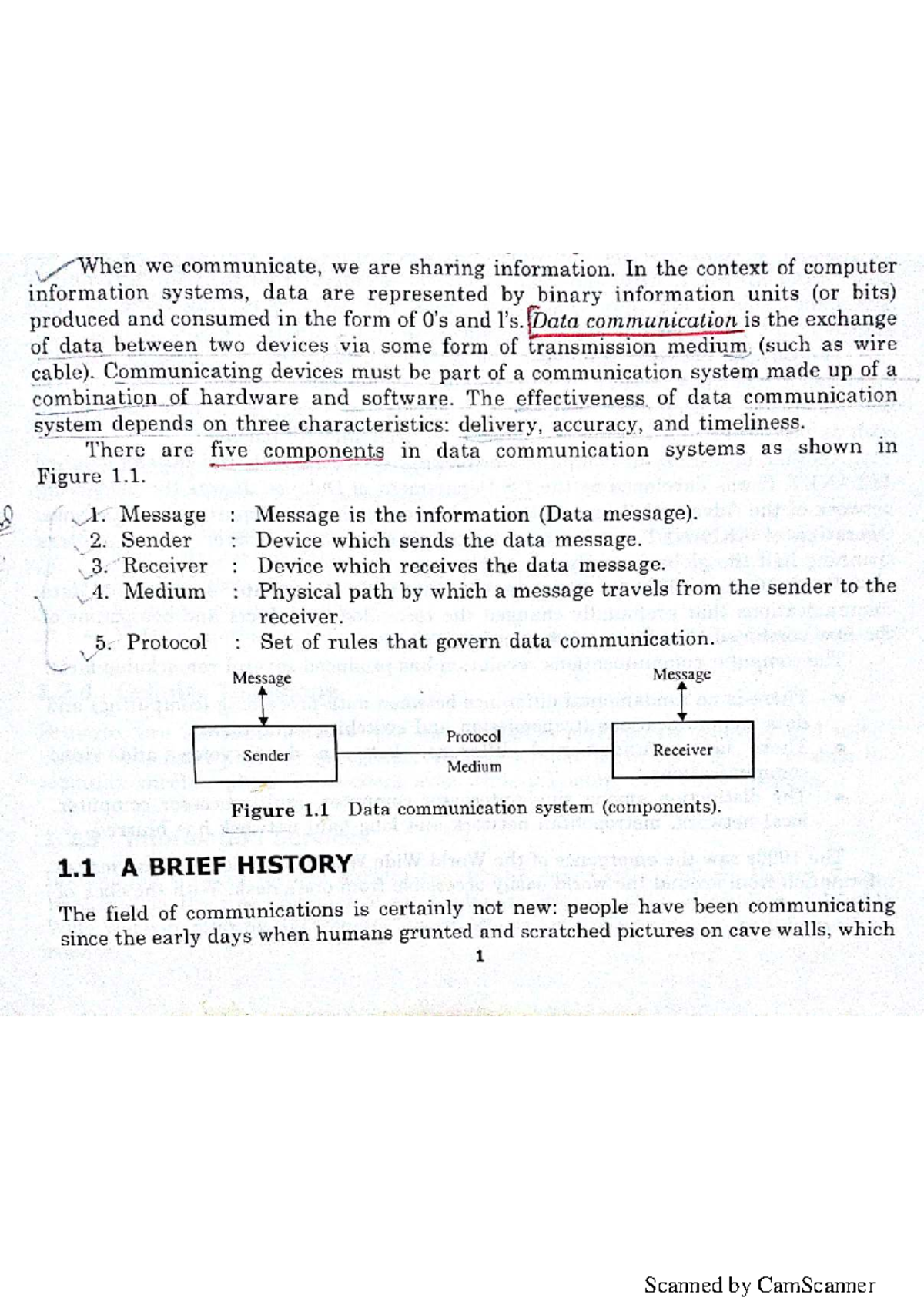 CN UNIT 1 - Data Communication Systems and Network Topologies Notes ...