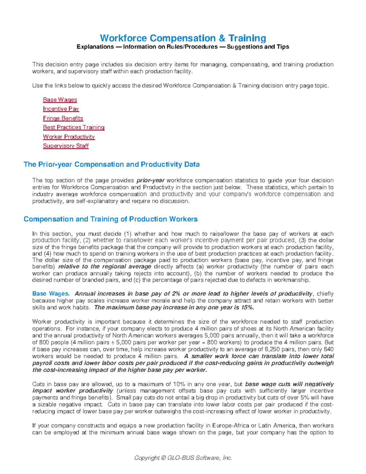 BSG100 DEC Workforce Compensation & Productivity Analysis - Studocu