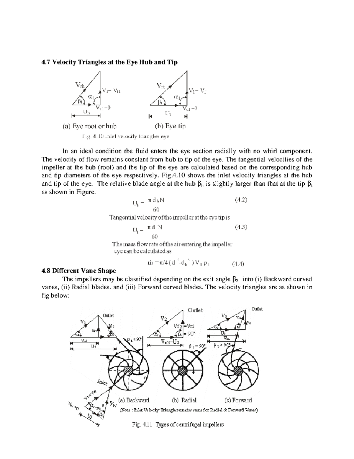 Centrifugal Compressor Velocity Triangles and Characteristics (ME 101 ...