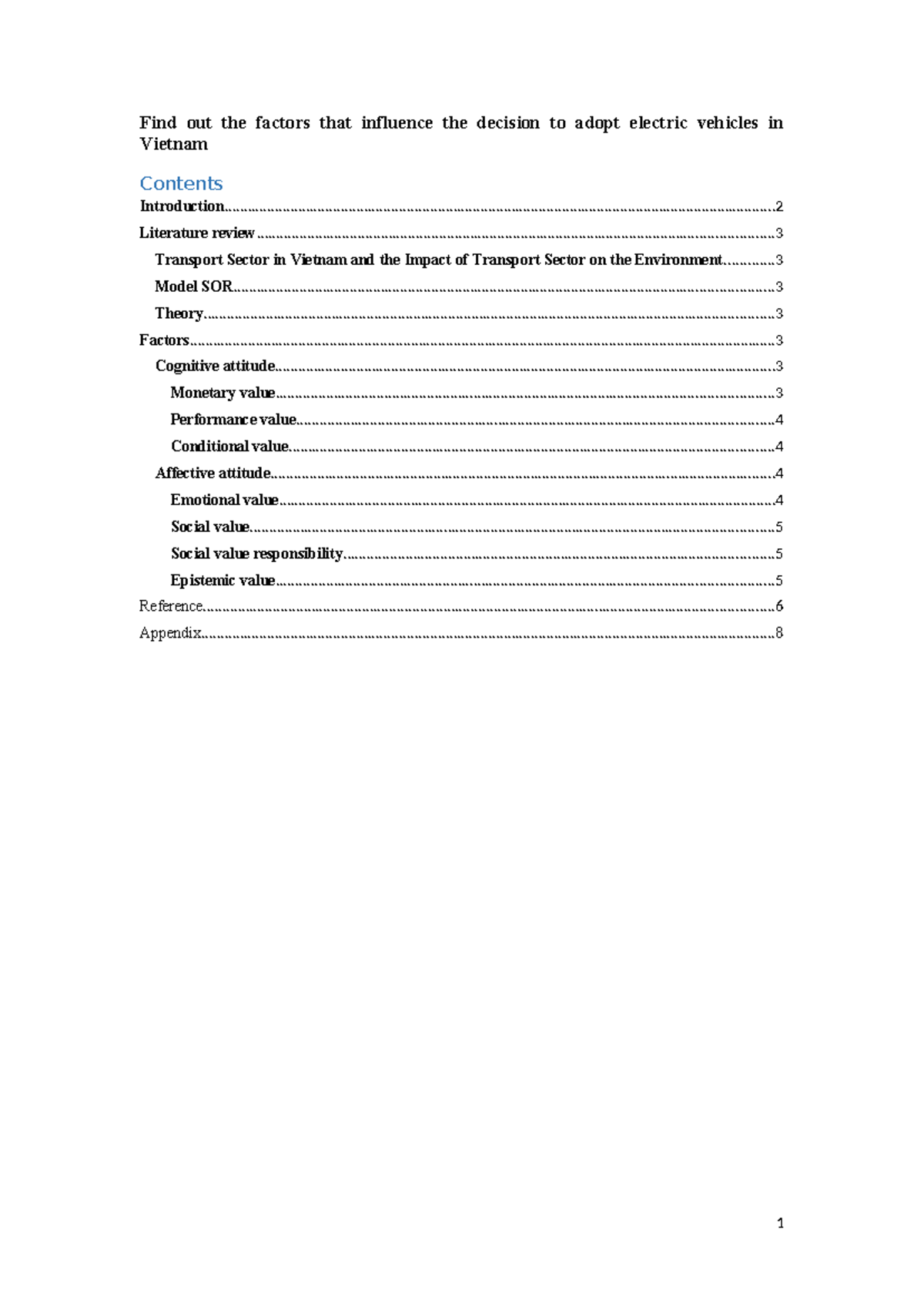 Factors Influencing Electric Vehicle Adoption in Vietnam: A Study ...