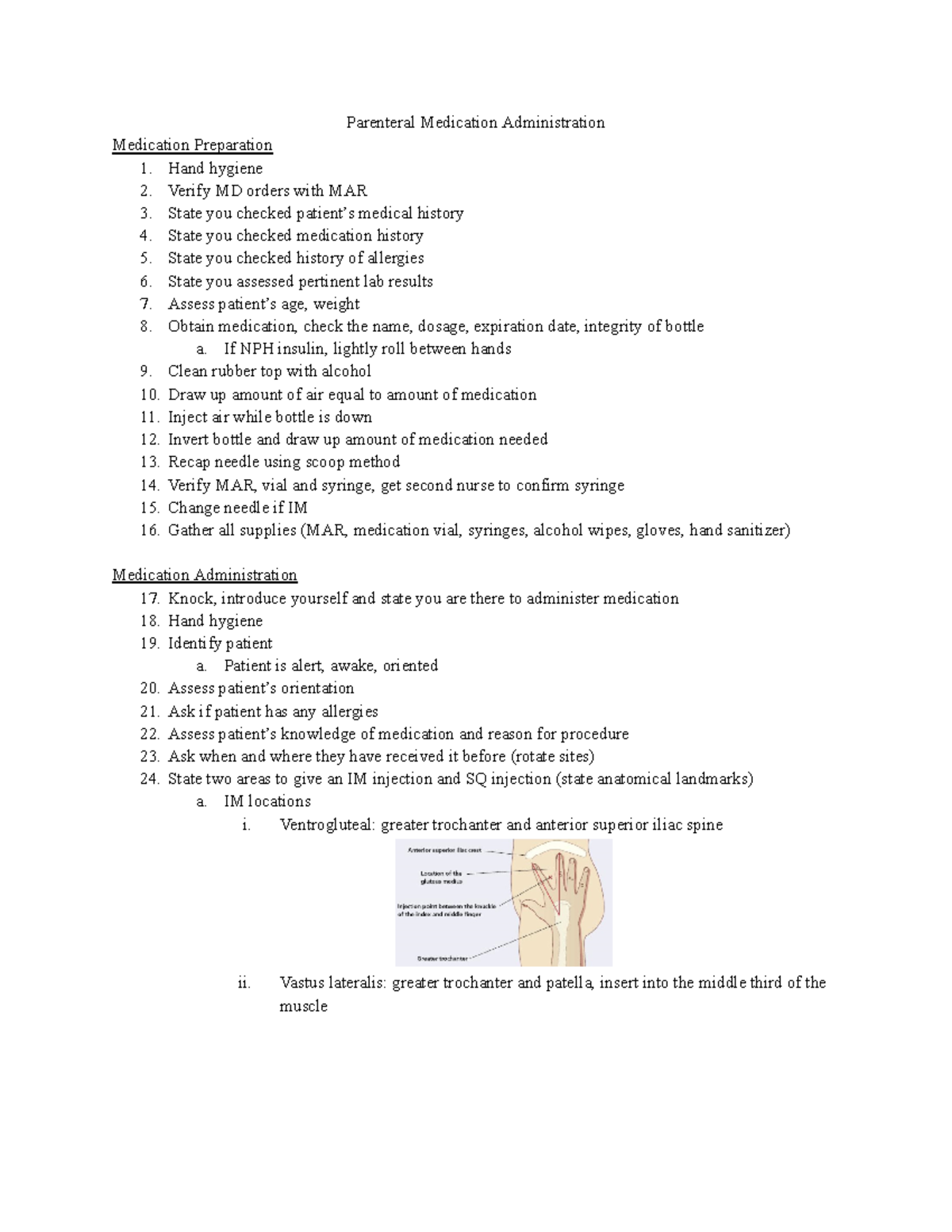 Parenteral Medication Administration - Parenteral Medication ...