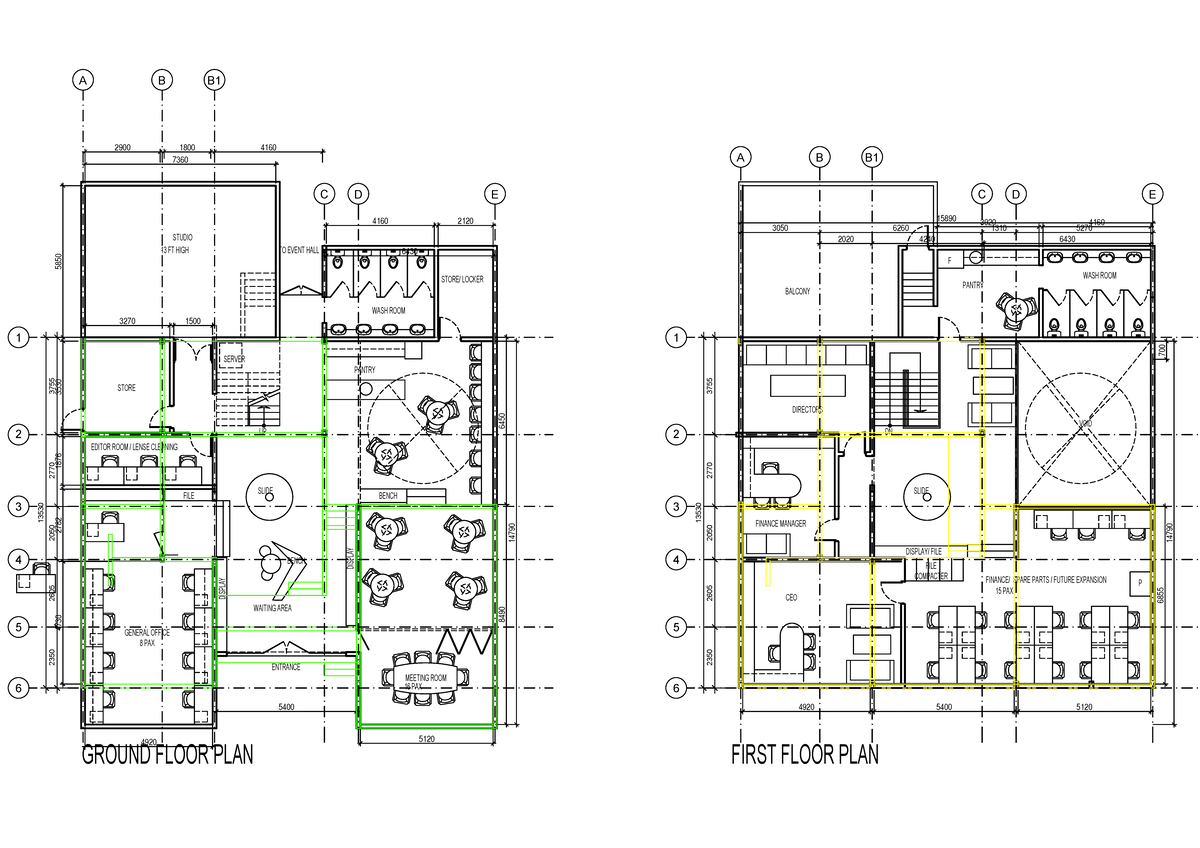 Ground Floor and First Floor Plan - 2023-02 Superimpose - Studocu