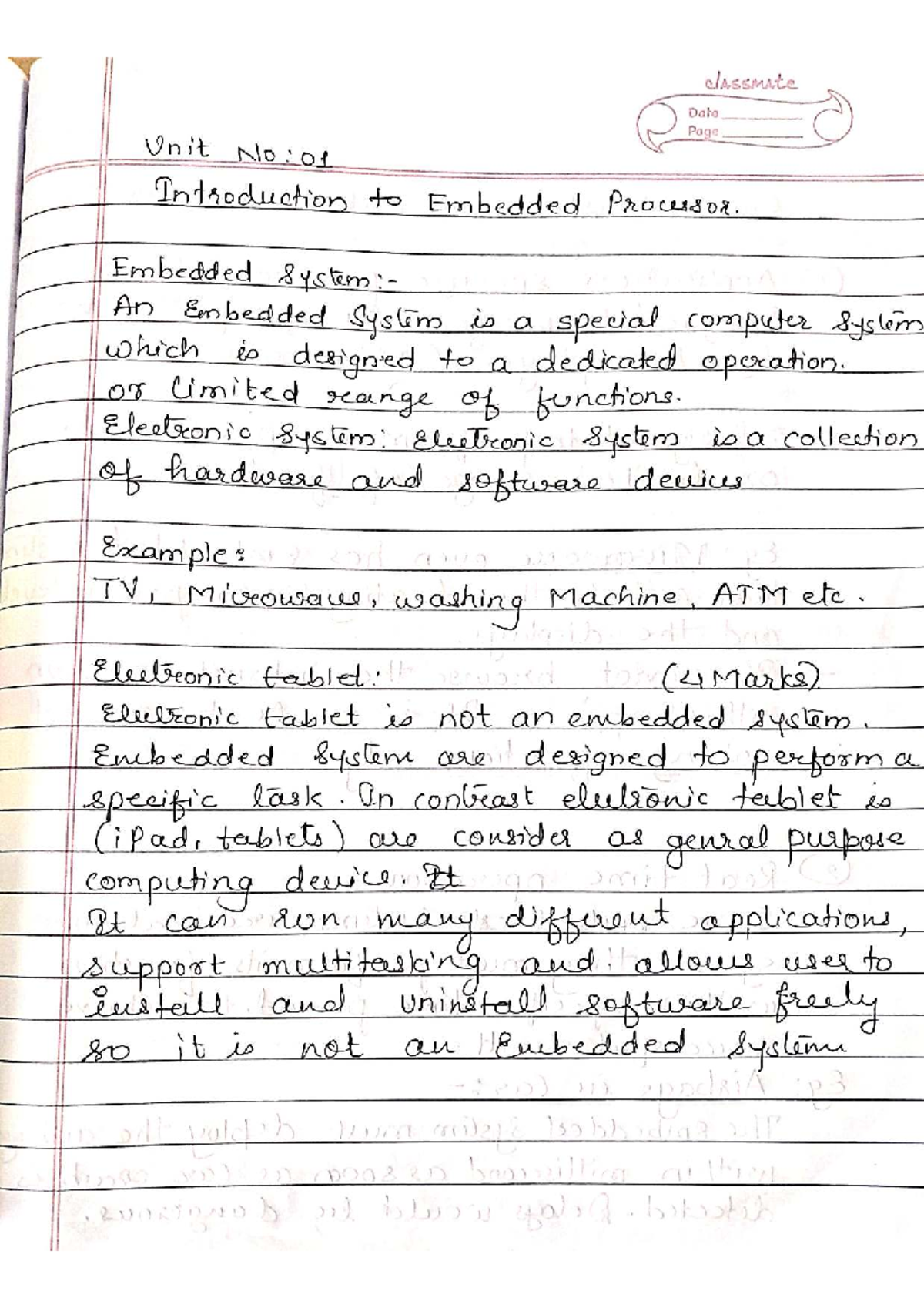 Iot Unit 1 Introduction To Embedded Systems And Real Time Processing