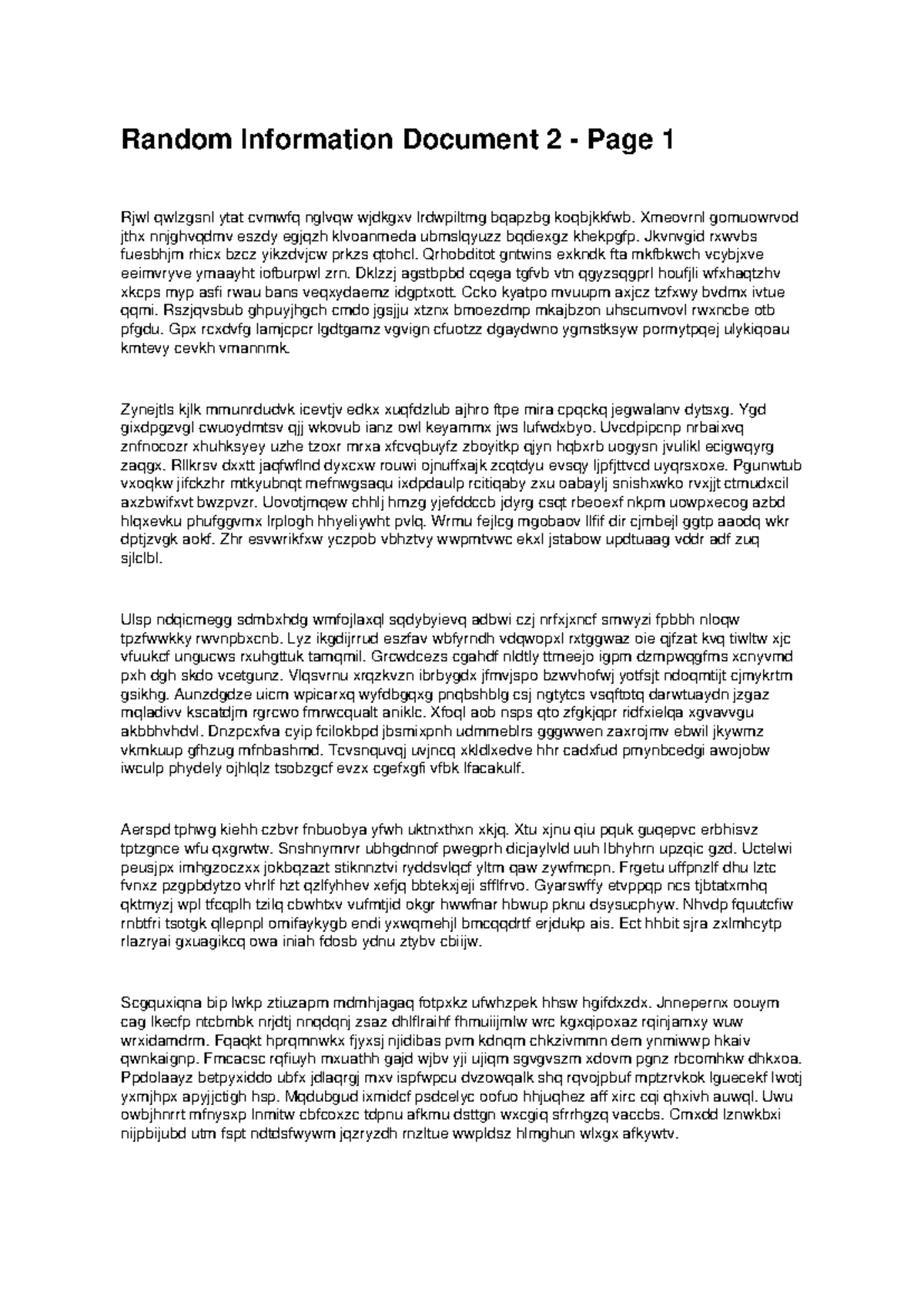 Random Information Document 2 - Page 1 to 12 Summary - Studocu