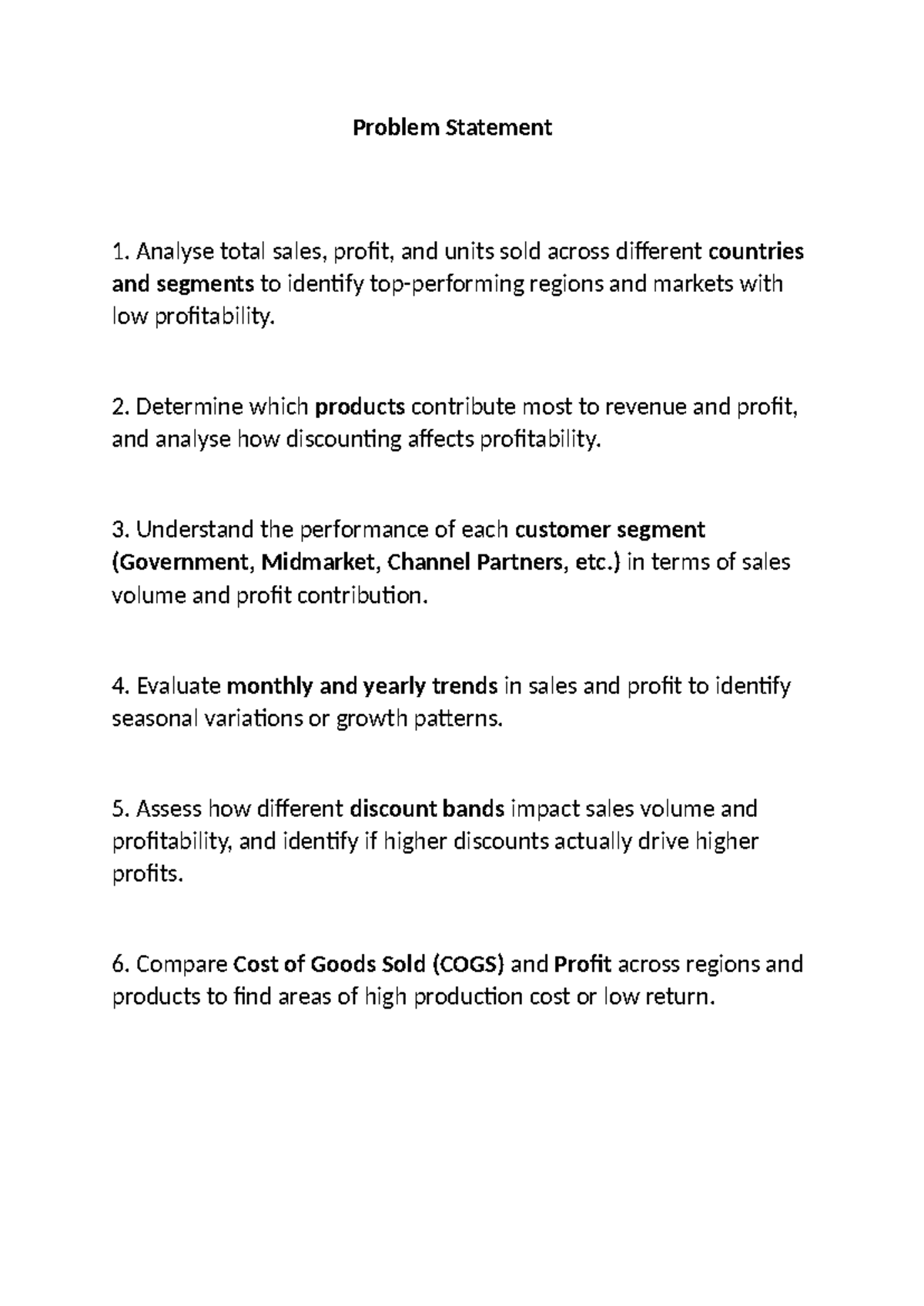 Sales & Profit Analysis: Identifying Low-Performing Markets & Trends ...