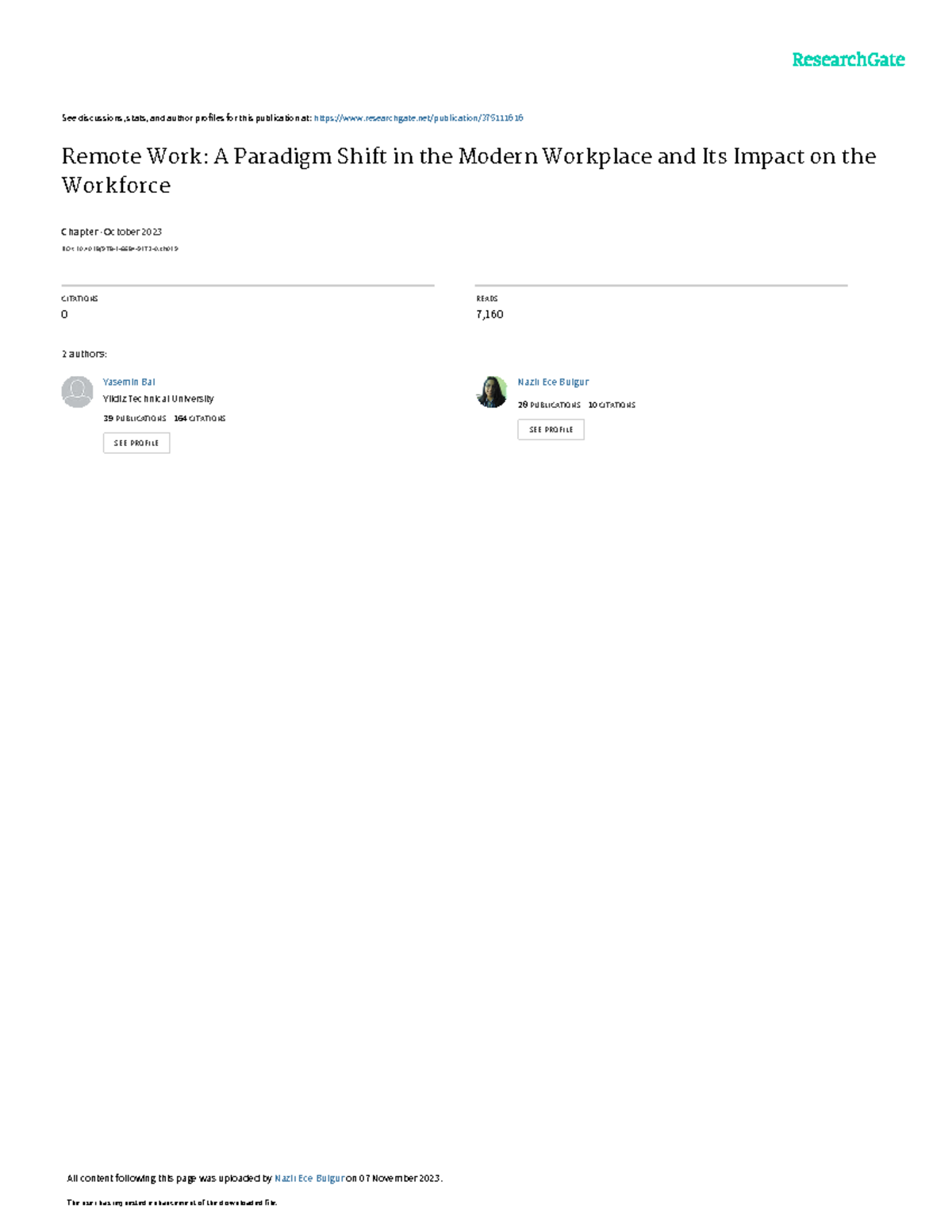 Remote Work Models: A Paradigm Shift & Its Impact on Workforce Dynamics ...