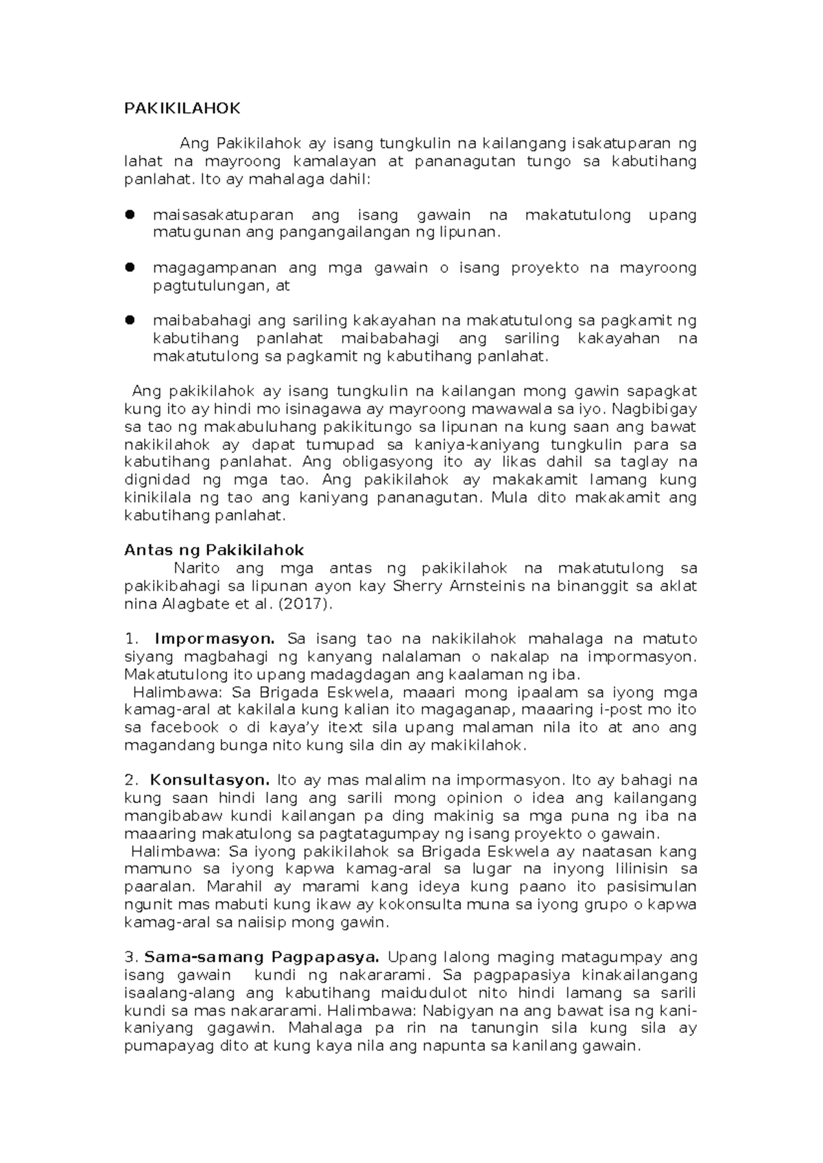 Guide FOR PPT( Dungaganan PA) - PAKIKILAHOK Ang Pakikilahok ay isang ...