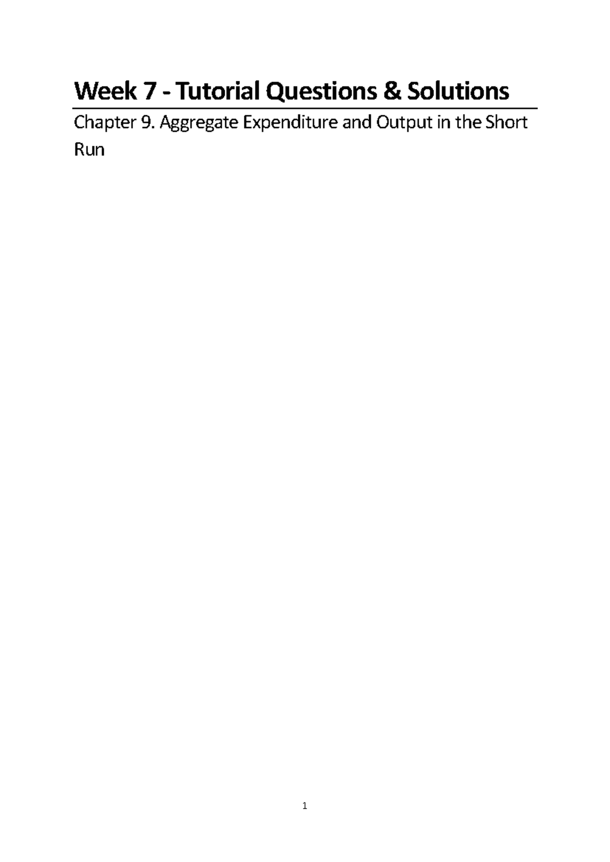 Week 7 - Tutorial Questions - Warning: TT: undefined function: 32 ...