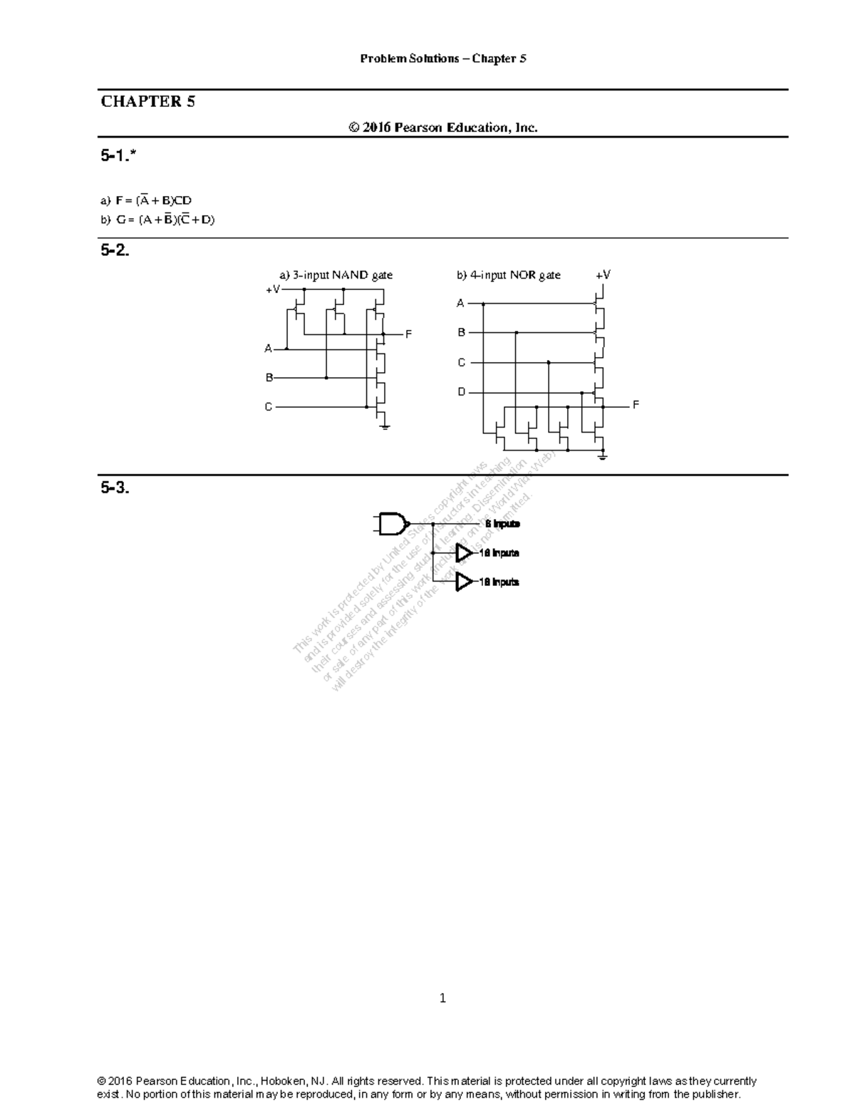 Problem Solutions for Chapter 5 - Course Code: CH5 - Studocu