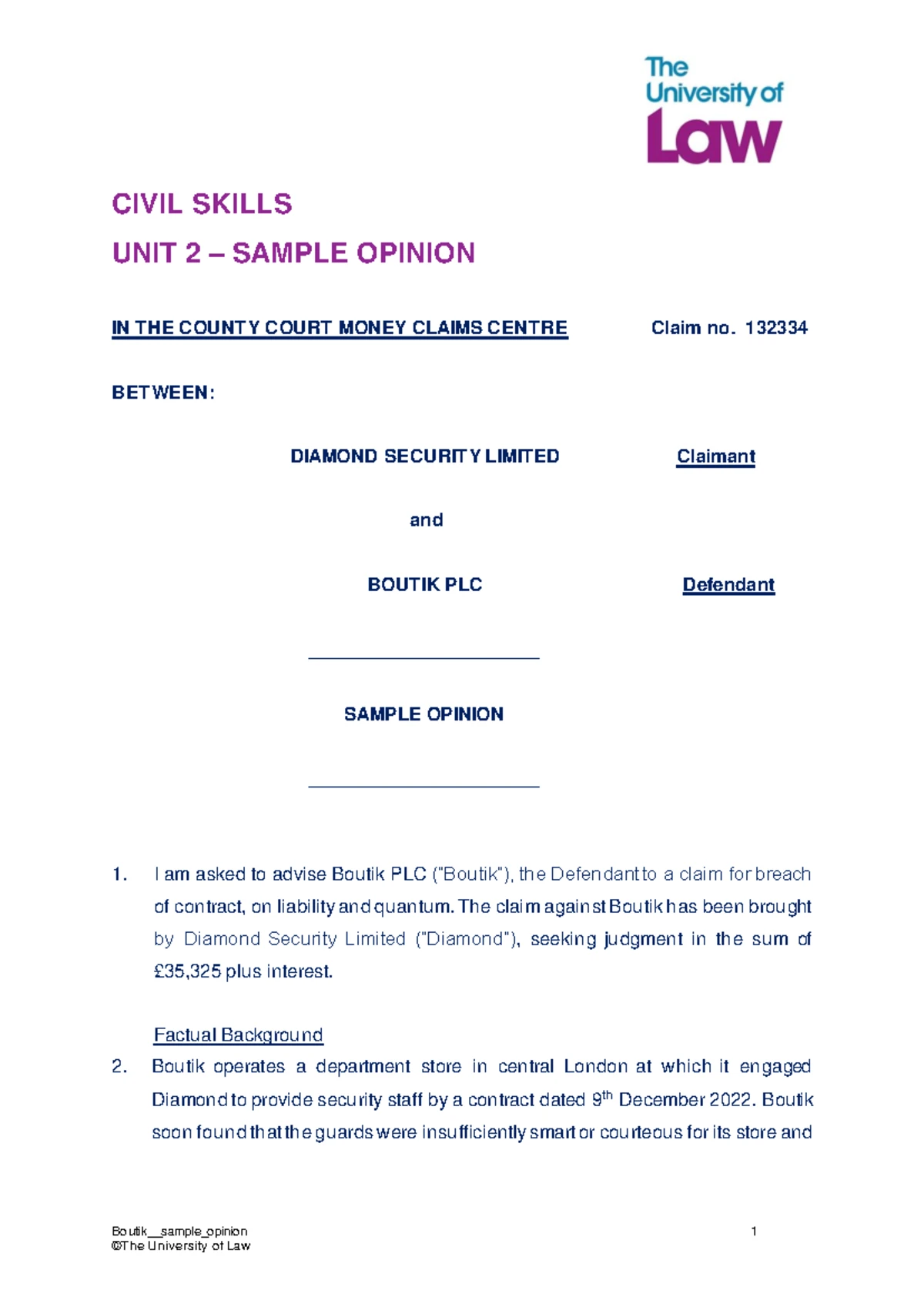 Part 36 Offer Letter for Funeral Costs - Maxine Craig to Christina E ...