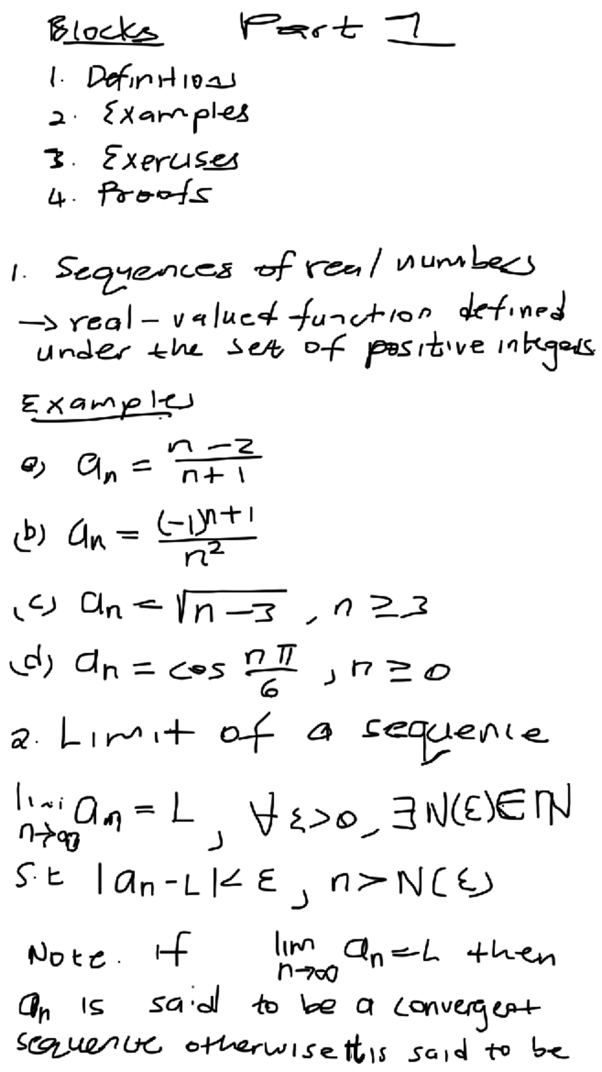 SMTA021 - Sequences: Definitions, Examples, and Exercises - Studocu