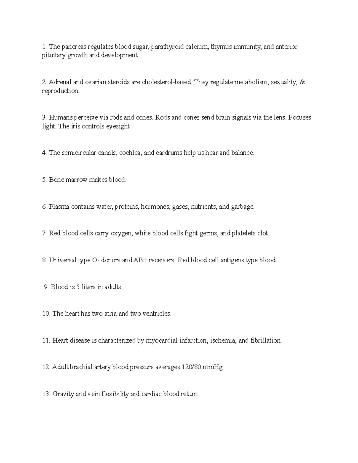 Anatomy Study Guide: Key Concepts for Final Exam Review - Studocu