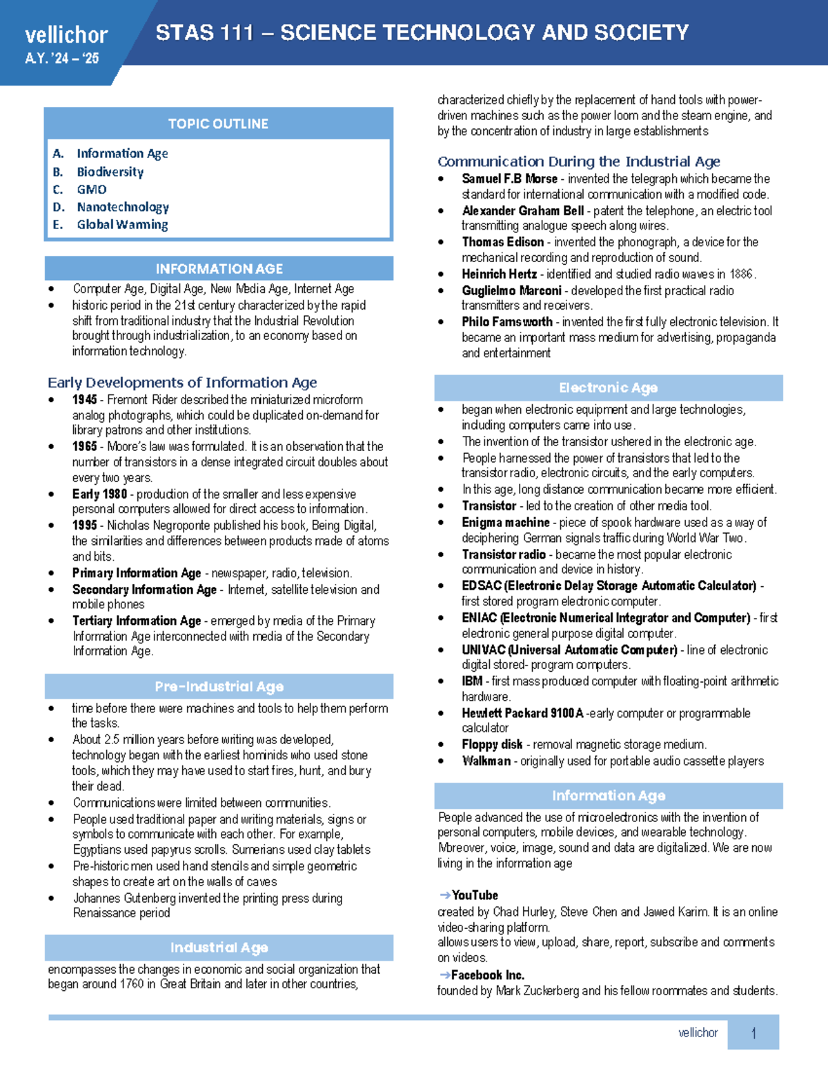 STAS 2023: Final Exam Notes on Science, Technology, and Society - Studocu
