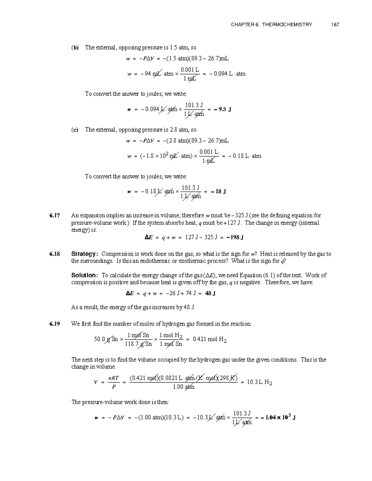 CH 6: Thermochemistry Solutions for CHEM 10th Ed. Manual - Studocu